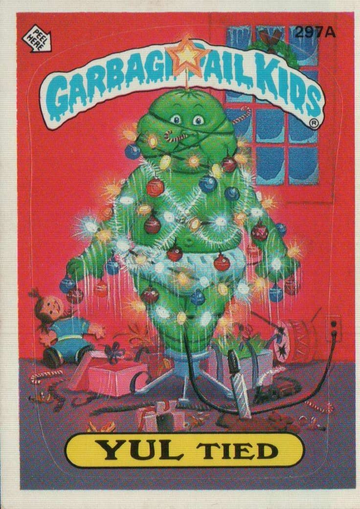 #145 YUL TIED 1987 Topps Garbage Pail Kids Card Sticker Vintage #297A Series 8 #145 YUL TIED 1987 Topps Garbage Pail Kids Card Sticker Vintage #297A Series 8
