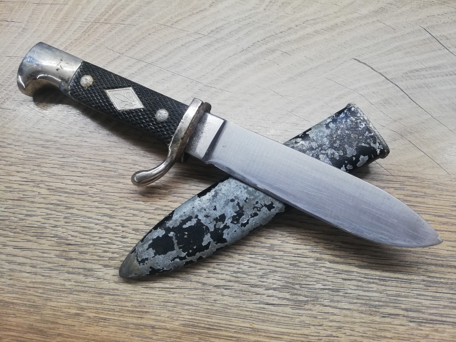 VTG RARE GERMAN ANTON WINGEN A.W.JR OTHELLO SCOUTS YOUTH BOWIE KNIFE DAGGER