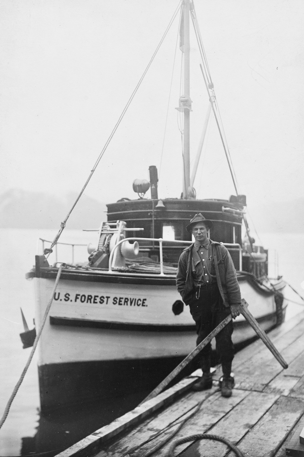 1906 USDA U.S Forest Service Boat in Tongass National Forest 4x6 Photo