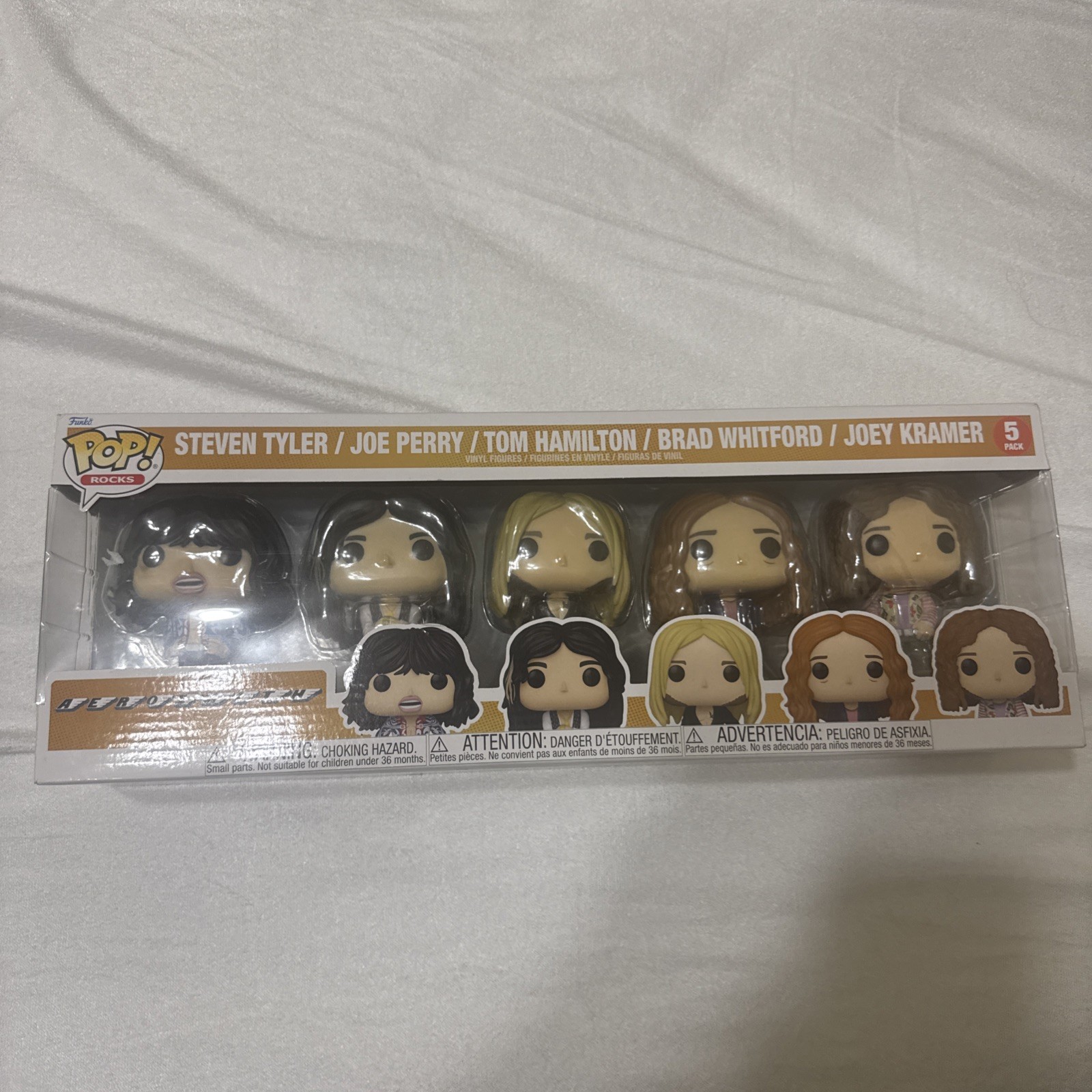 Funko Pop Rocks Aerosmith 5-Pack Vinyl Figures Steven Tyler Joe Perry 2024