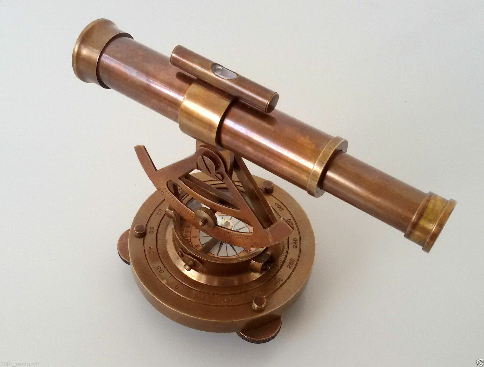 Antique Brass Transit & Alidade 5 Inch Telescope Compass Survey Instrument Gift Antique Brass Transit & Alidade 5 Inch Telescope Compass Survey Instrument Gift