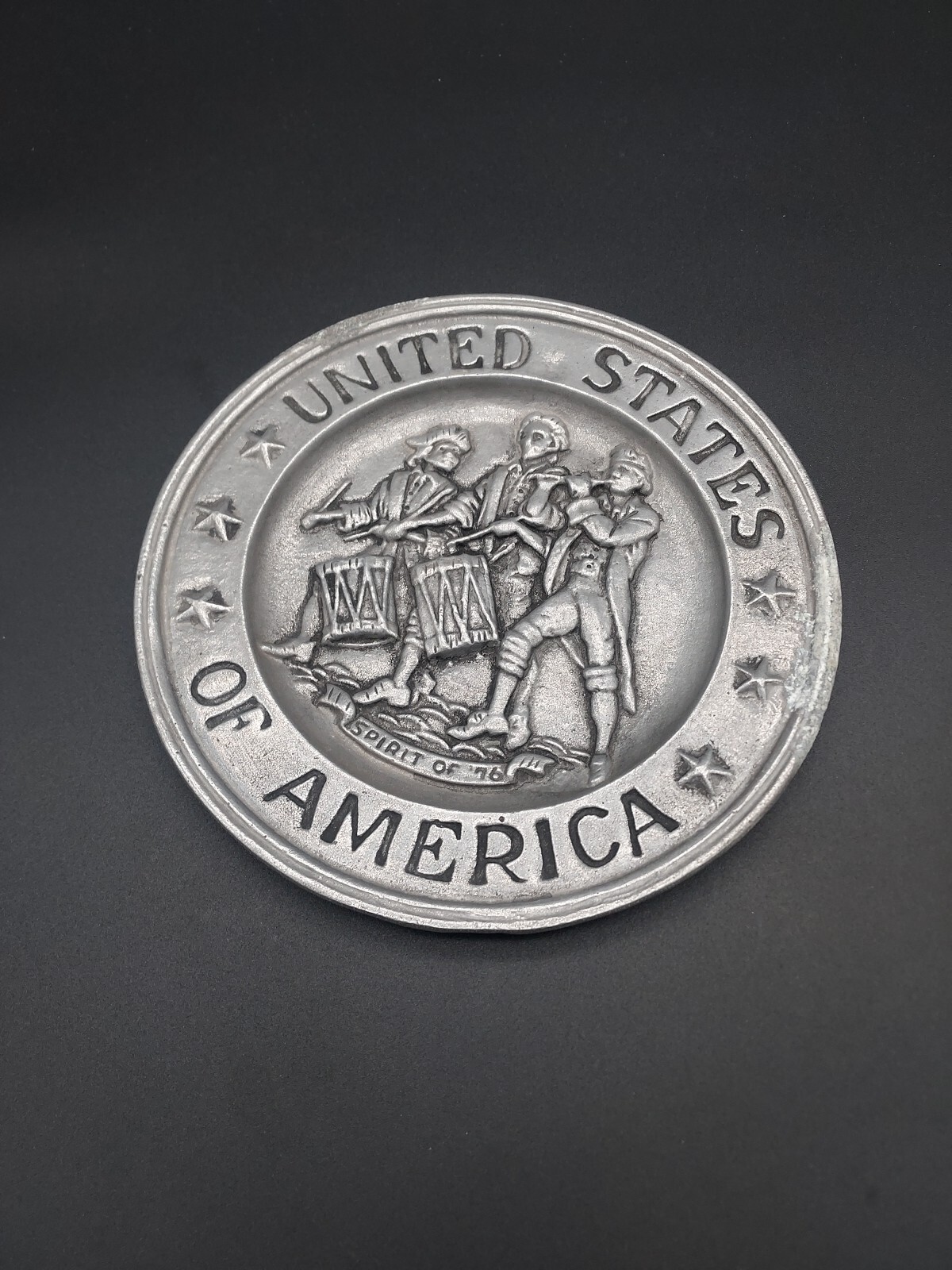 Vintage 1972 Sexton Collectible Metal Plate Americana Seal Eagle Wall Decor Vintage 1972 Sexton Collectible Metal Plate Americana Seal Eagle Wall Decor