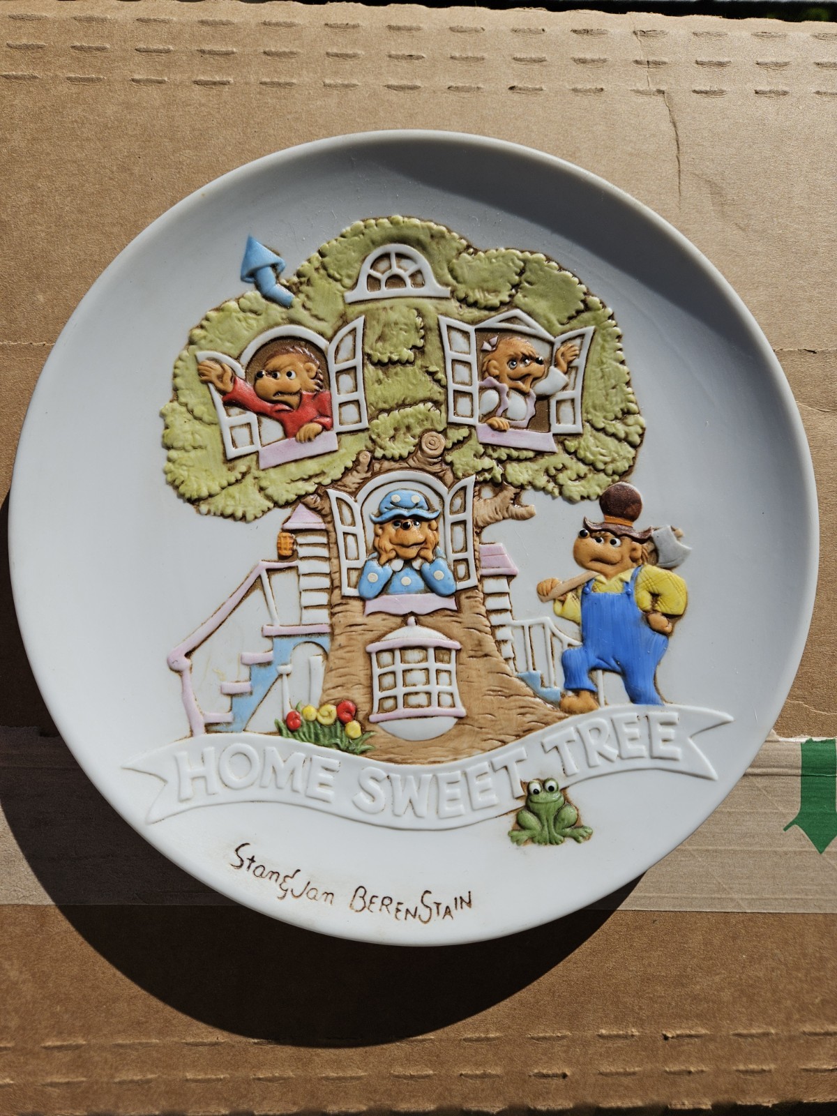 Berenstain Bears Home Sweet Tree Collector Plate Ebeling & Reuss Cottagecore '83