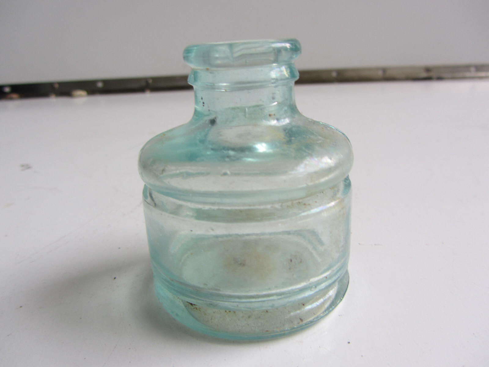 Vintage SANFORD\'S AQUA BLUE Inkwell ink Bottle 2-1/2\