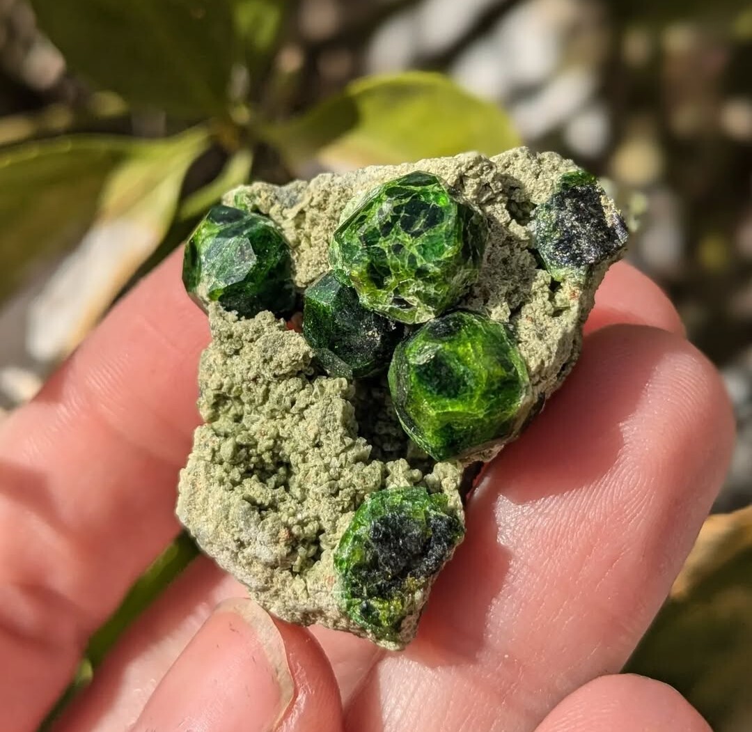 Natural Raw Demantoid Garnet Specimen 1.3in