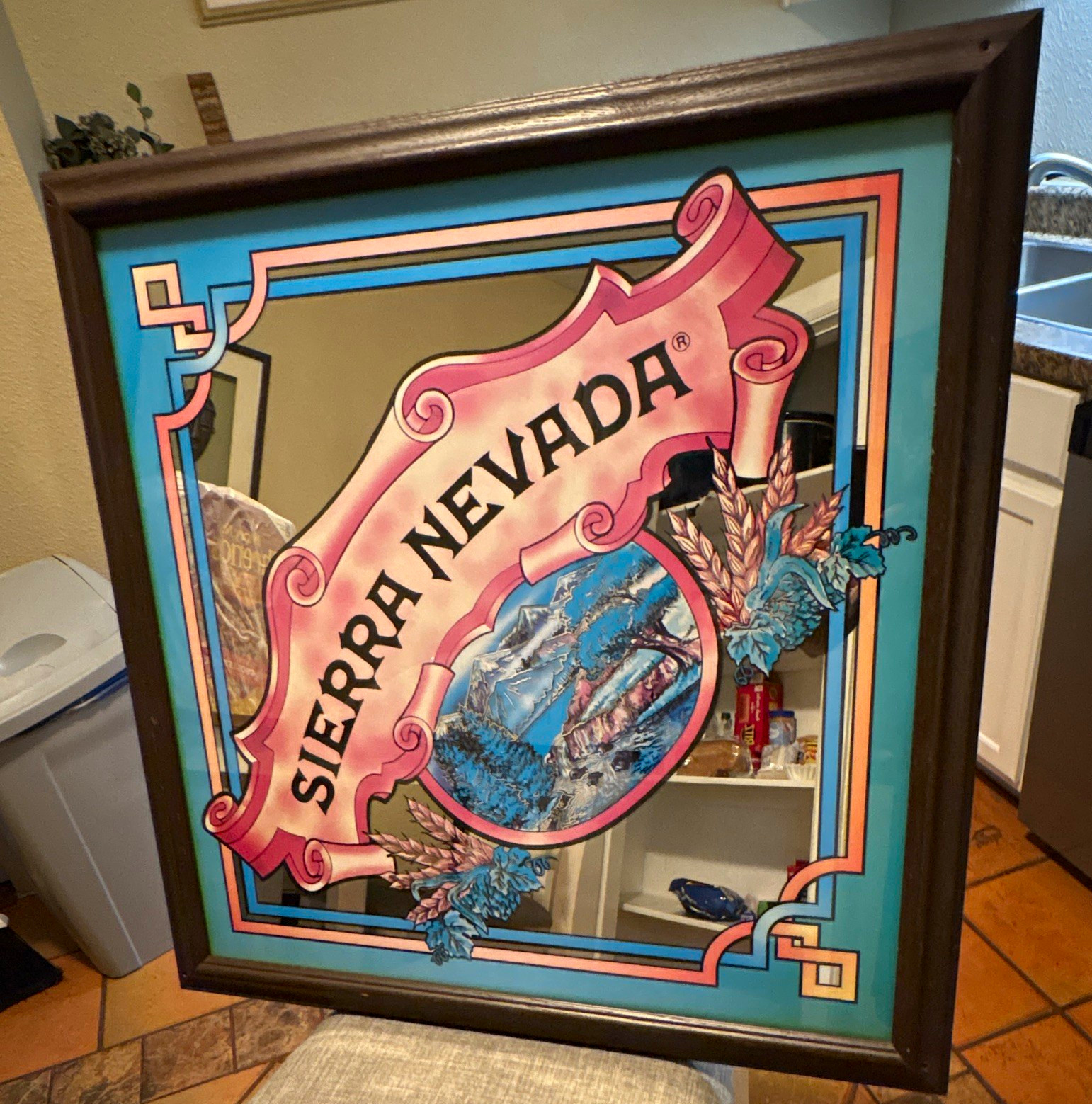 🔥Vtg Sierra Nevada Brewing co Framed Mirror 27x27 Breweriana Wall Decor 🍺 🔥Vtg Sierra Nevada Brewing co Framed Mirror 27x27 Breweriana Wall Decor 🍺