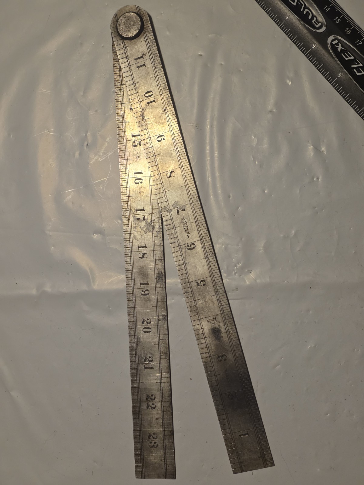 Vintage Antique LUFKIN 2781 2 Fold 2 Foot Blacksmith Rule Ruler USA CompNew $150