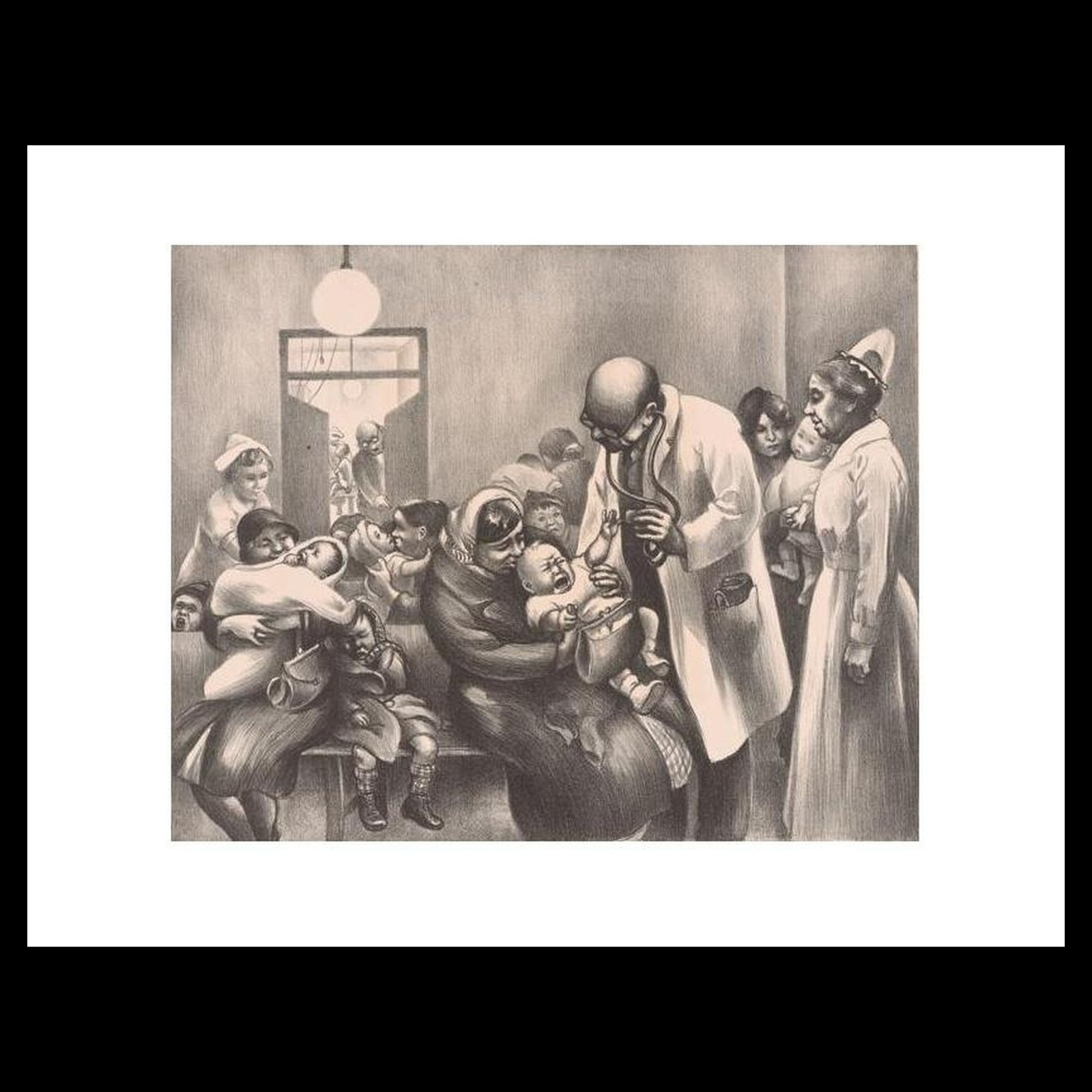 Mabel Dwight - The Children\'s Clinic Art Card Print