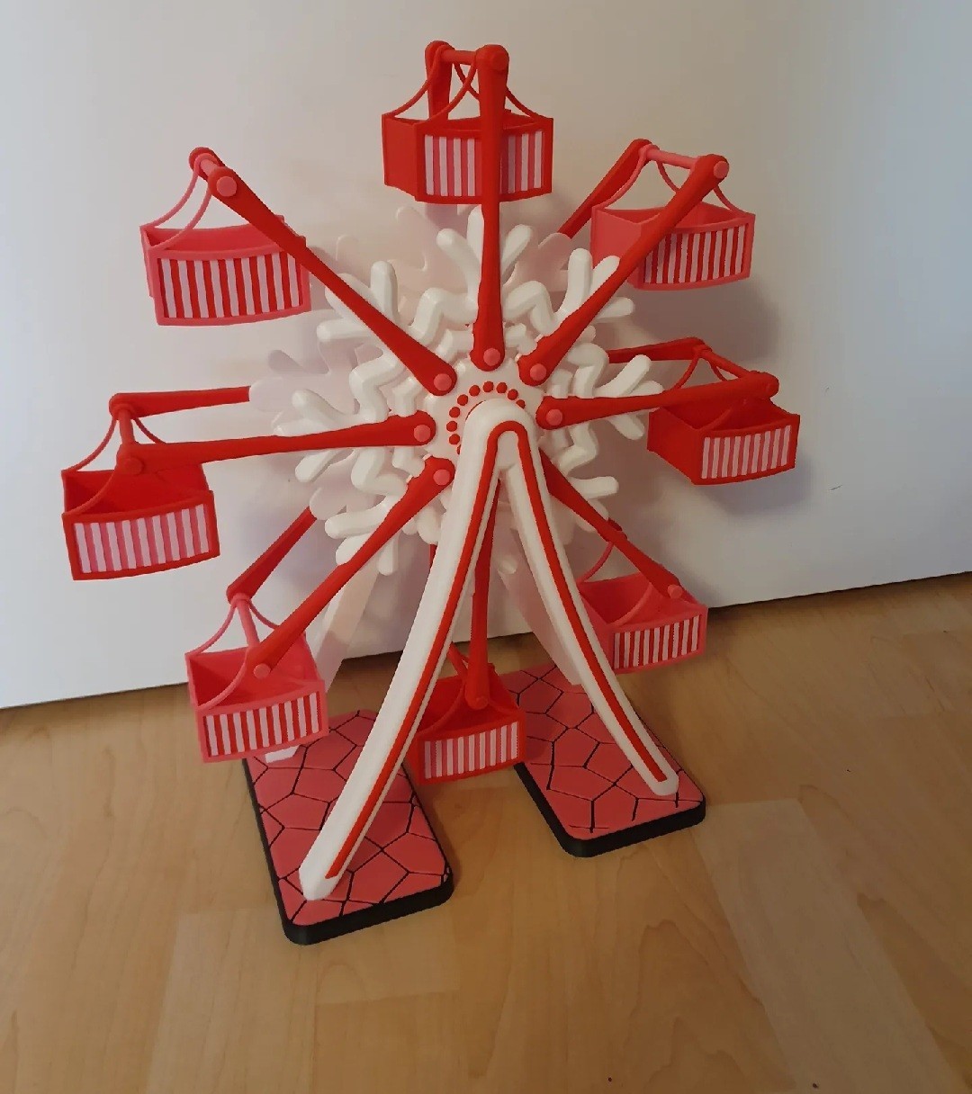 Snowflake Ferris Wheel Christmas 3D Printed