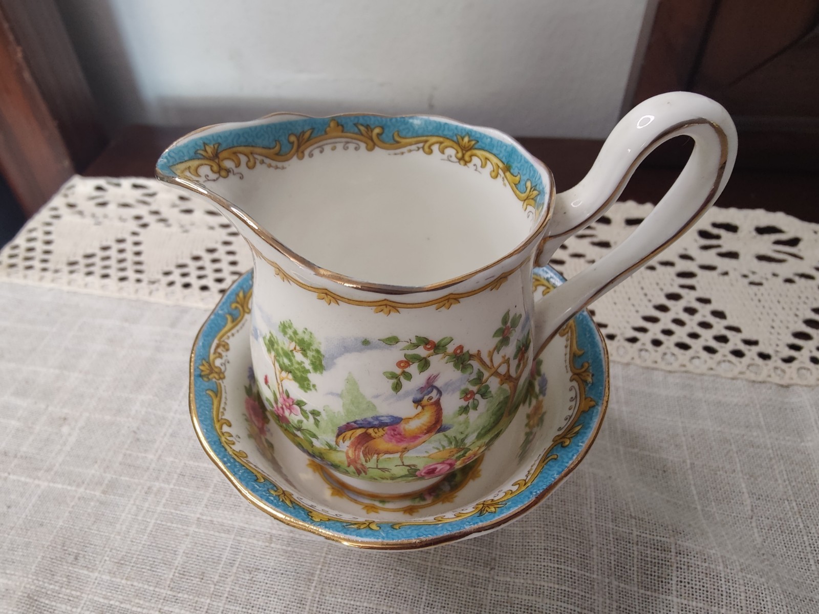 This is a Royal Albert two-piece set  