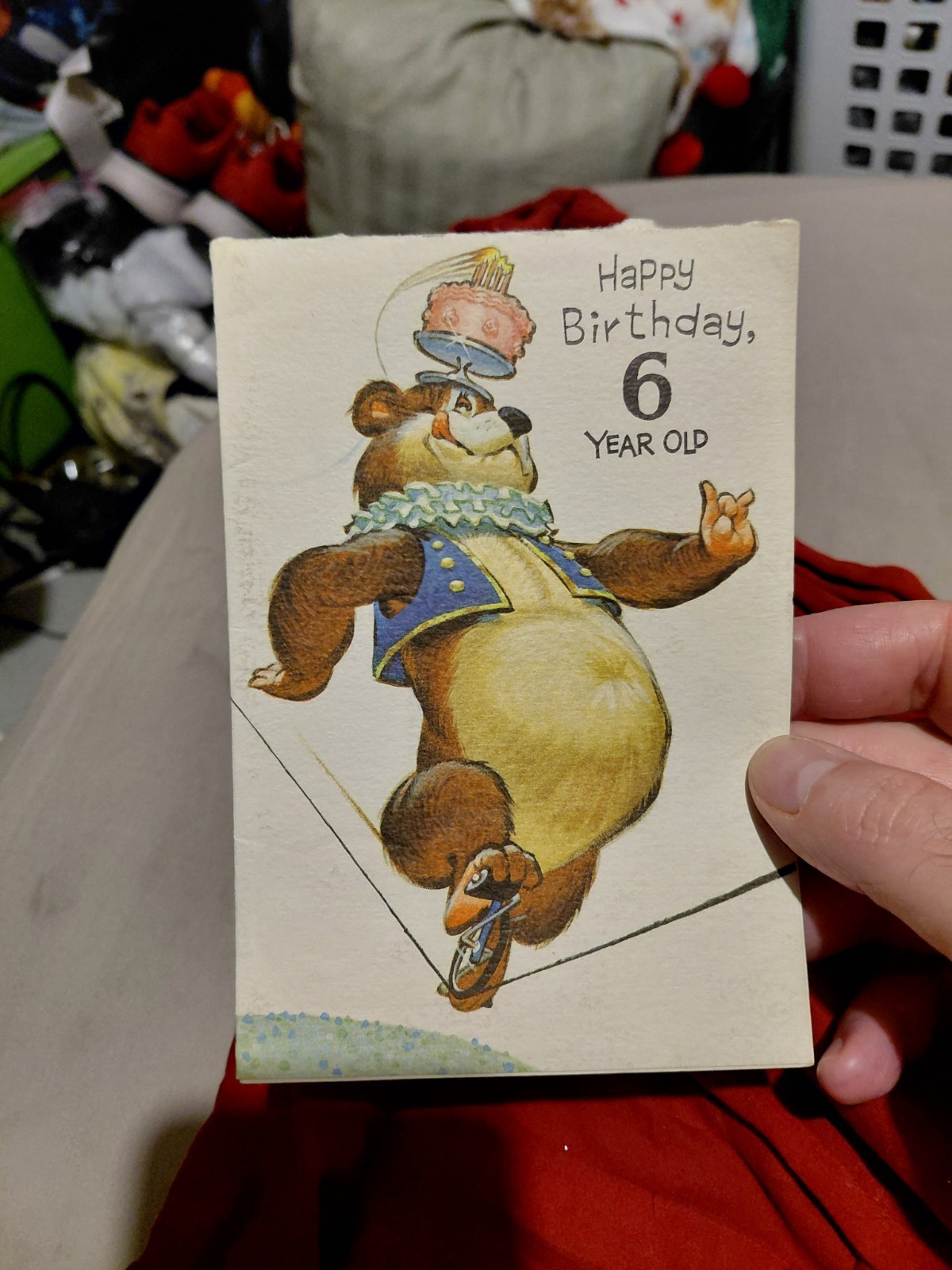 Vintage 6 Year Old Birthday Card Laurel Brand