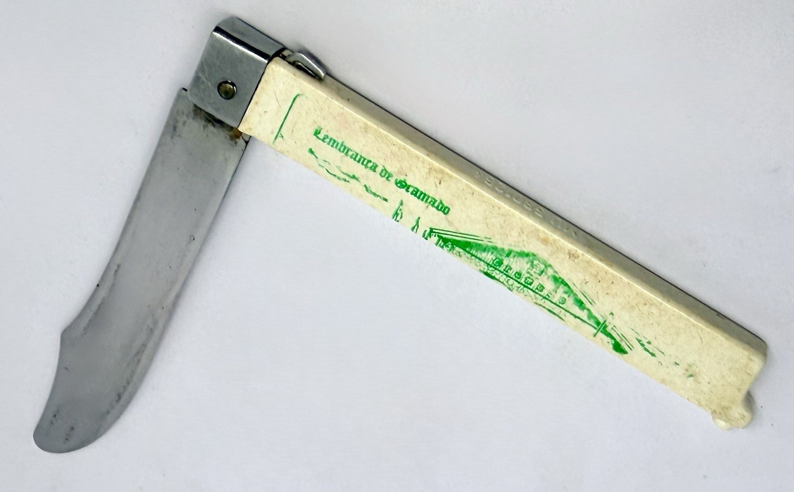 VTG Lembranca de Gramado Brazil Souvenir Folding Pocket Knife Travel Gift
