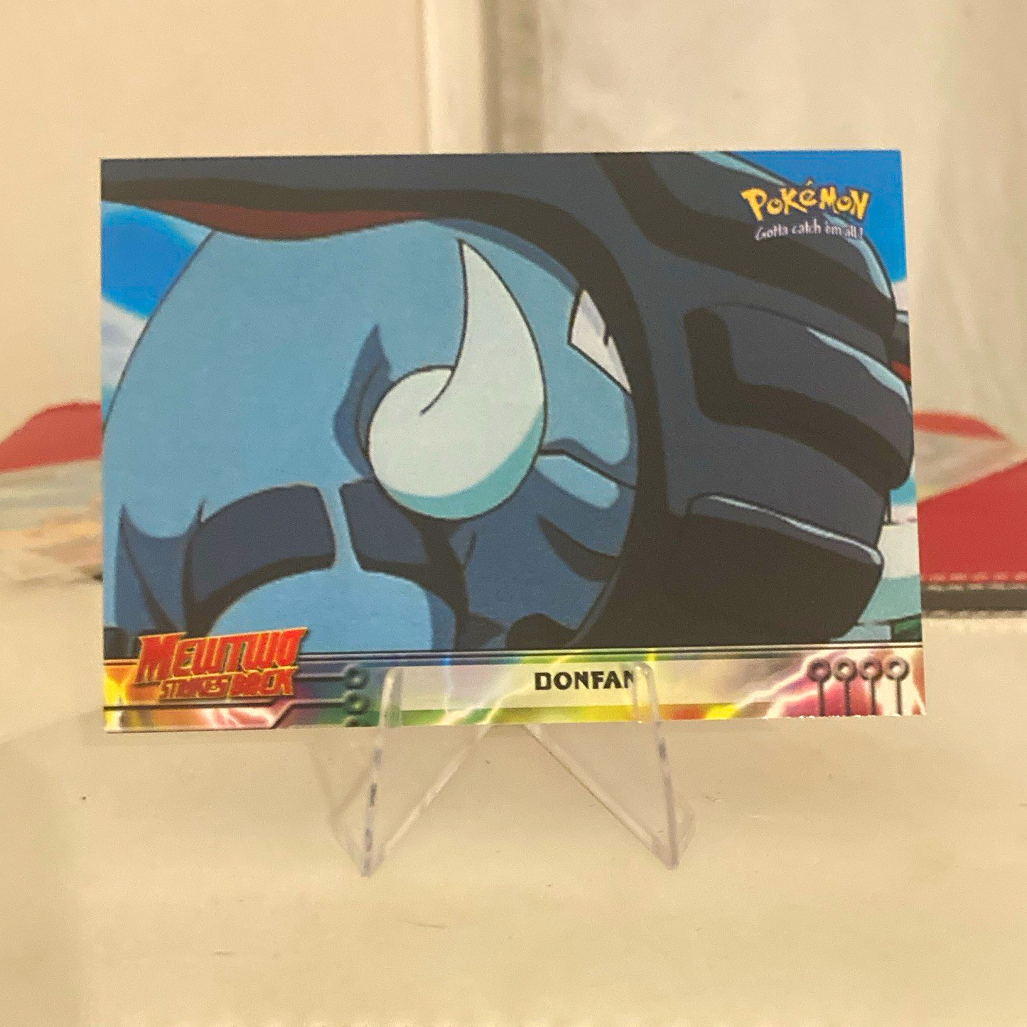 Topps 1999 Pokémon Mewtwo Strikes Back Donfan #11 Movie Animation Edition