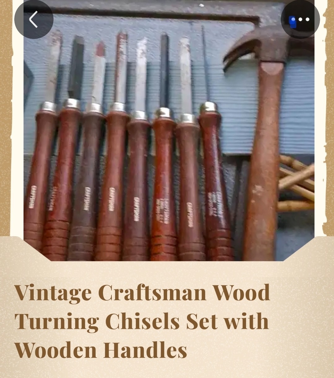 Vintage antique wood tools craftsman with wooden handles Vintage antique wood tools craftsman with wooden handles