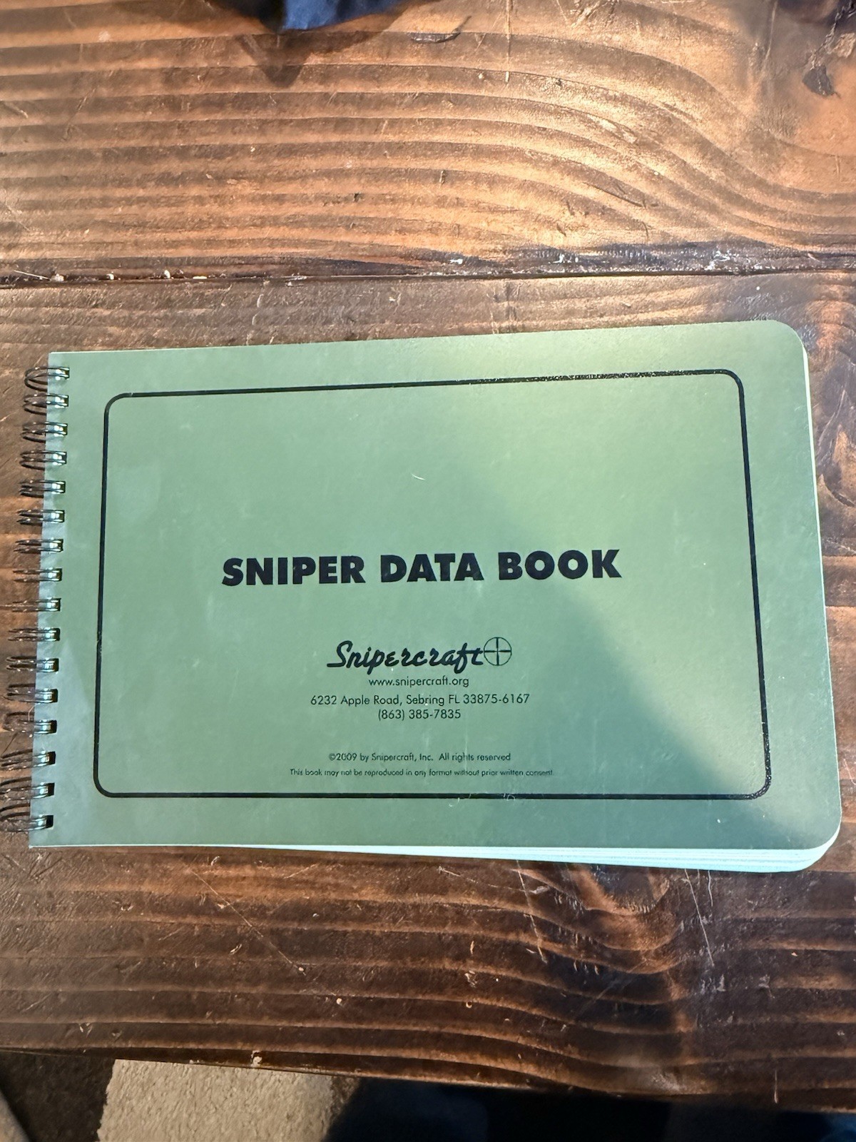 Snipercraft Sniper Data Book - Rite in the Rain All-Weather Log - PS-117