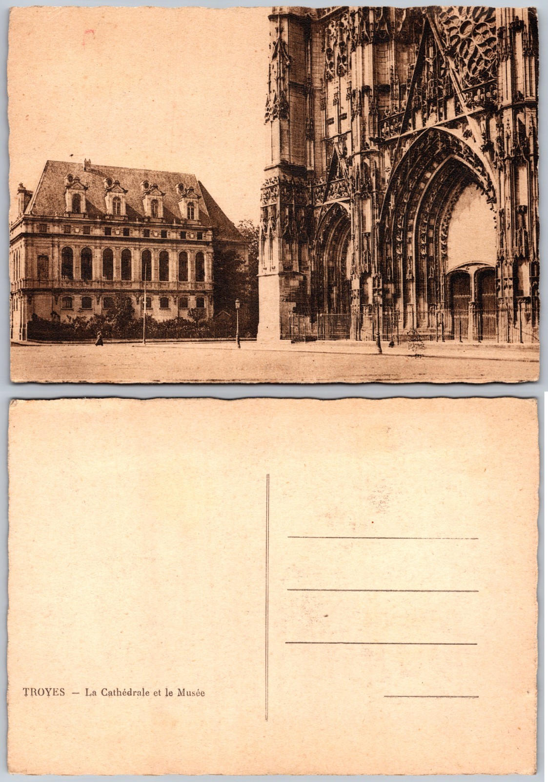 Continental Troyes Cathedrale Et Musee Postcard