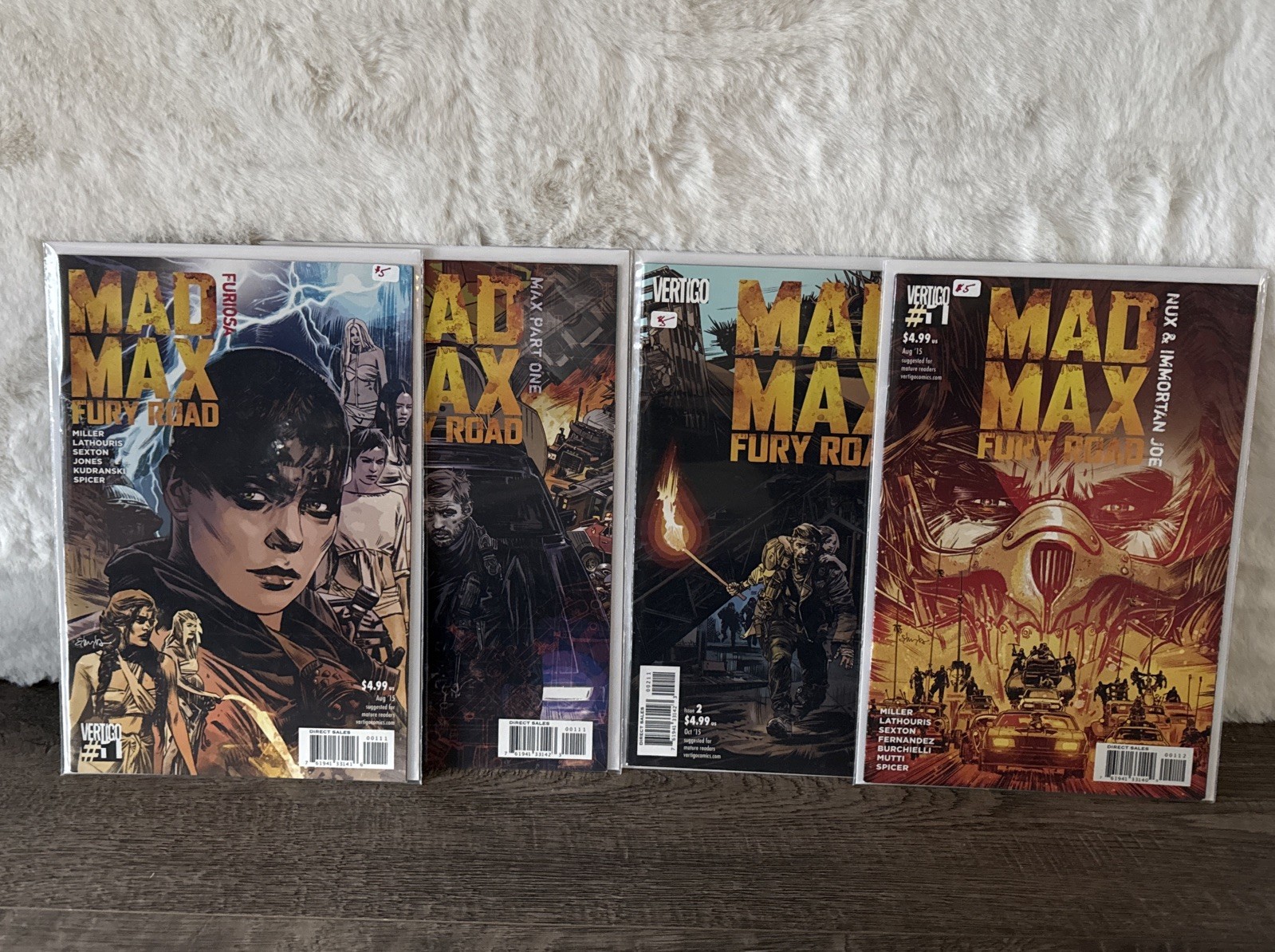 MAD MAX FURY ROAD: Max Part 1 & 2 One Two FURIOSA #1, NUX & IMMORTAN JOE #1 lot