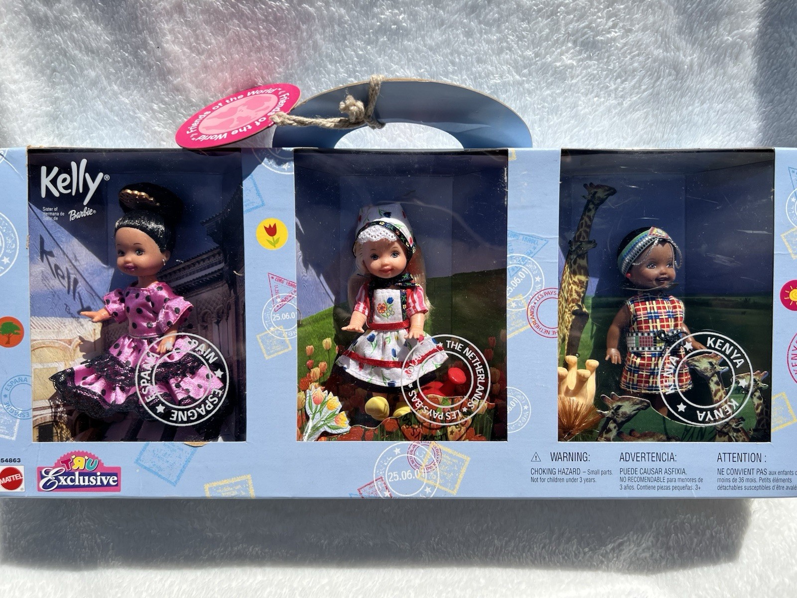 Barbie NIB Kelly Friends of the World 3piece Set