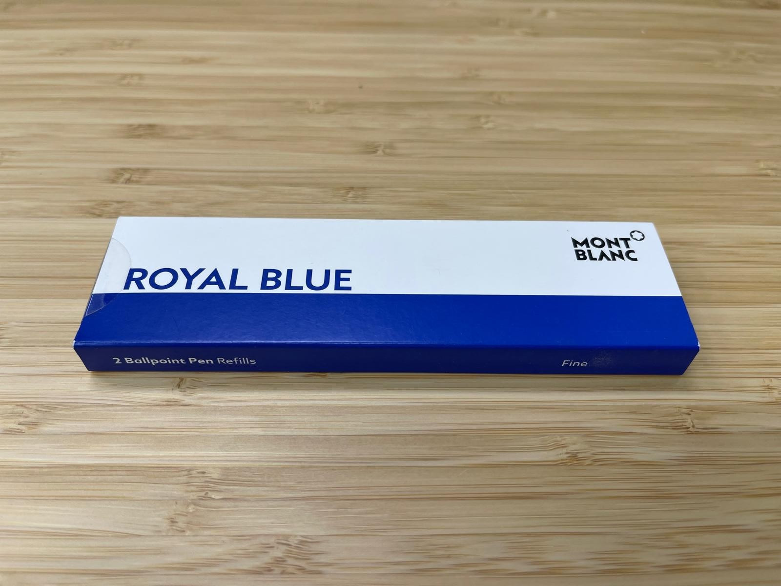 Mont Blanc Ballpoint Pen Refills FINE,  Royal Blue, 2 Refills