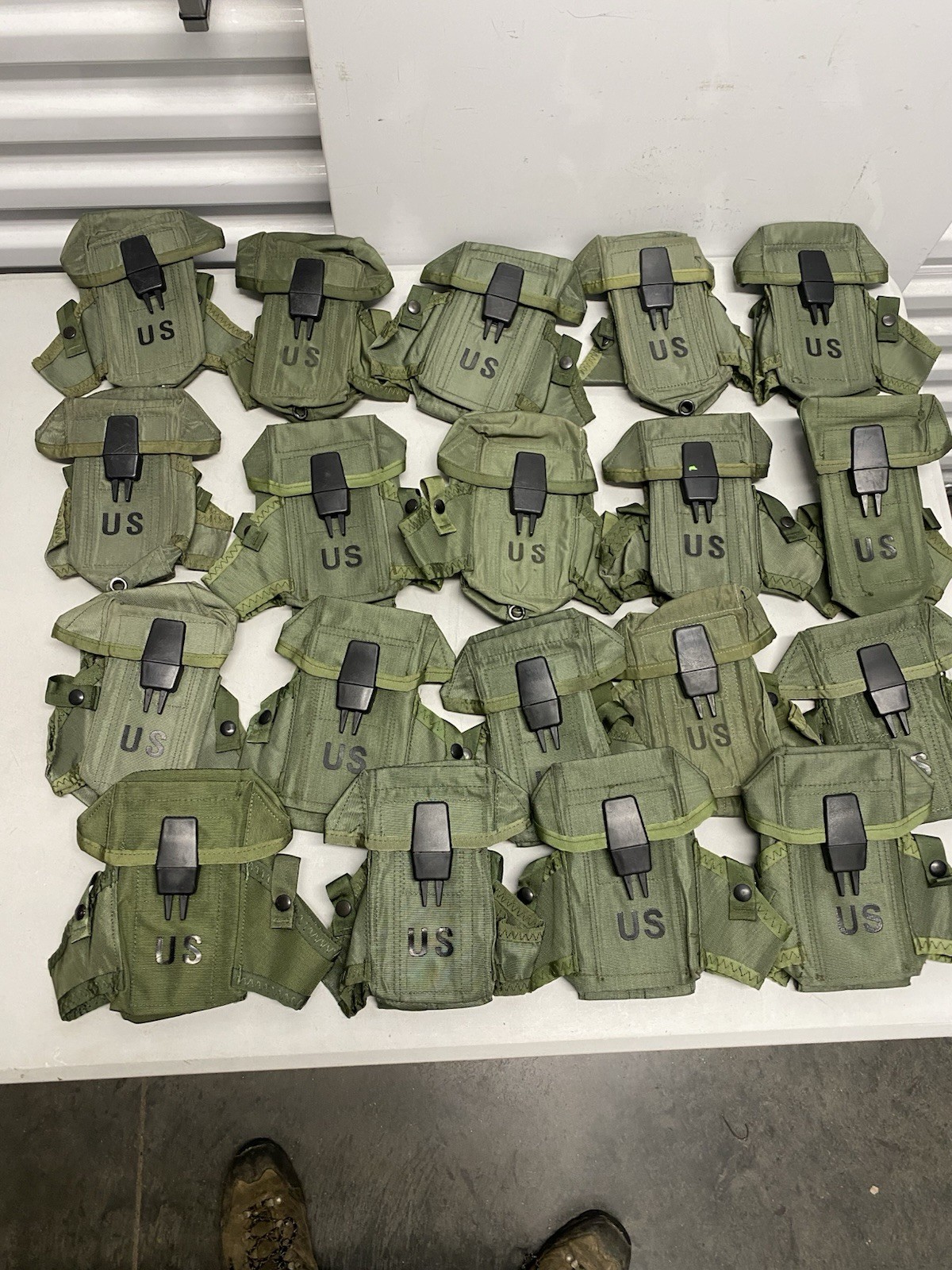 US Military ALICE LC1 Triple Mag Pouch 30 RD Small Arms Ammo Case VGC