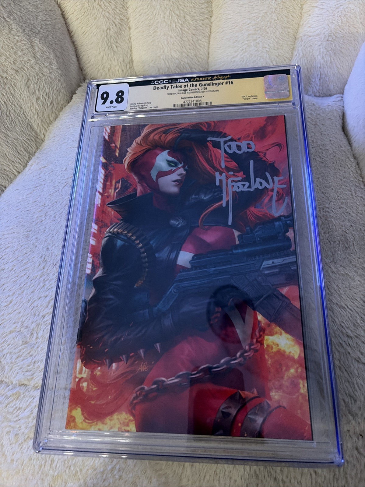 Deadly Tales of Gunslinger # 16 Artgerm Todd McFarlane SDCC 2026 CGC 9.8 JSA