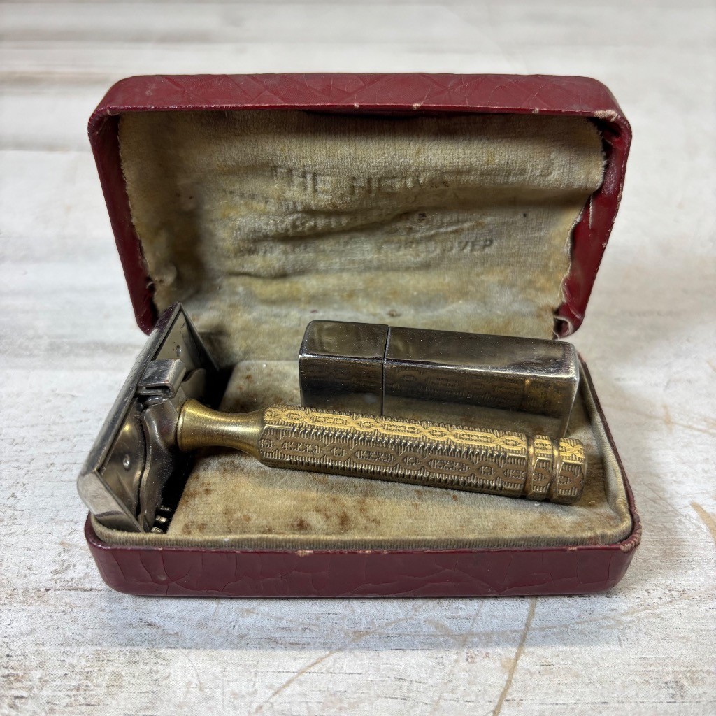Vintage Ever Ready Shovel Head Safety Razor Gillette Case Blade Bank Vintage Ever Ready Shovel Head Safety Razor Gillette Case Blade Bank