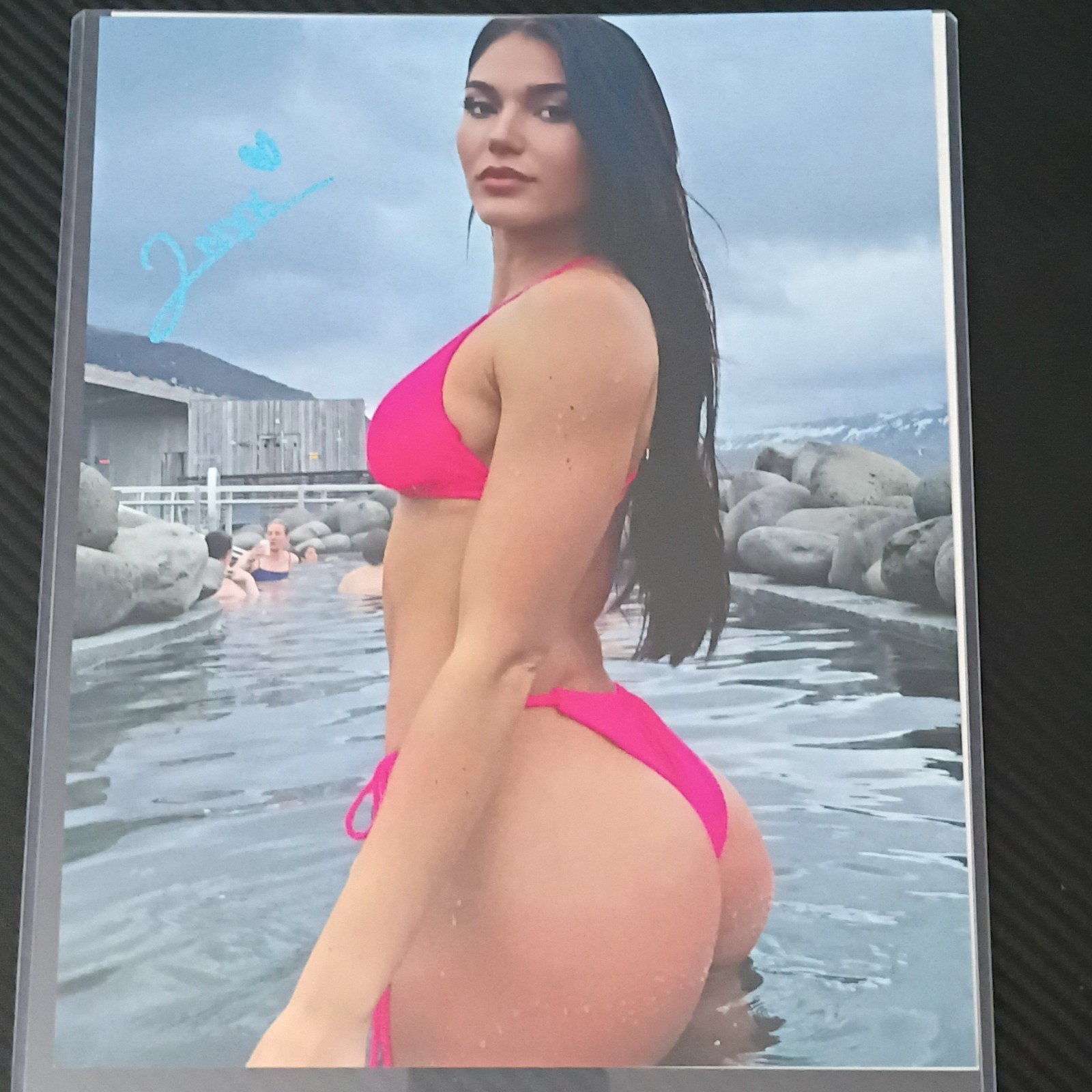  WWE JAZMYN NYX 2 SIGNED 8X10 LOT 