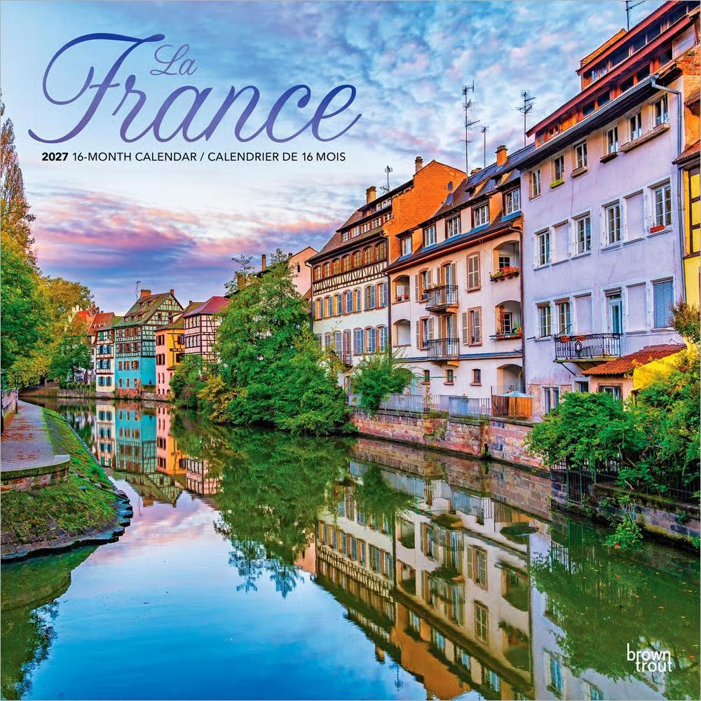BrownTrout, France La France English French 2027 Wall Calendar BrownTrout, France La France English French 2027 Wall Calendar