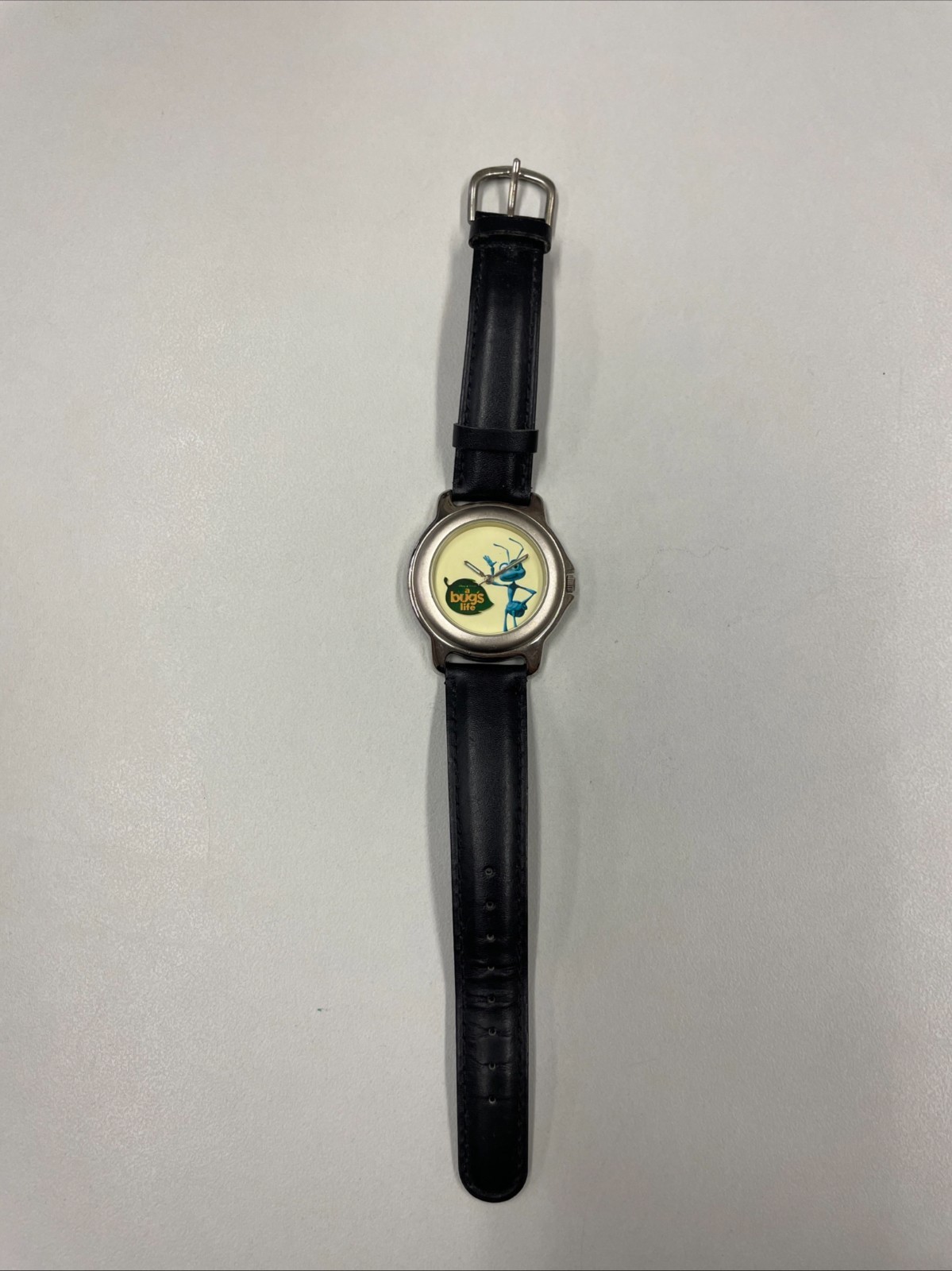 Disney Pixar A Bug’s Life Flik Wristwatch Black Band Vintage Movie Watch