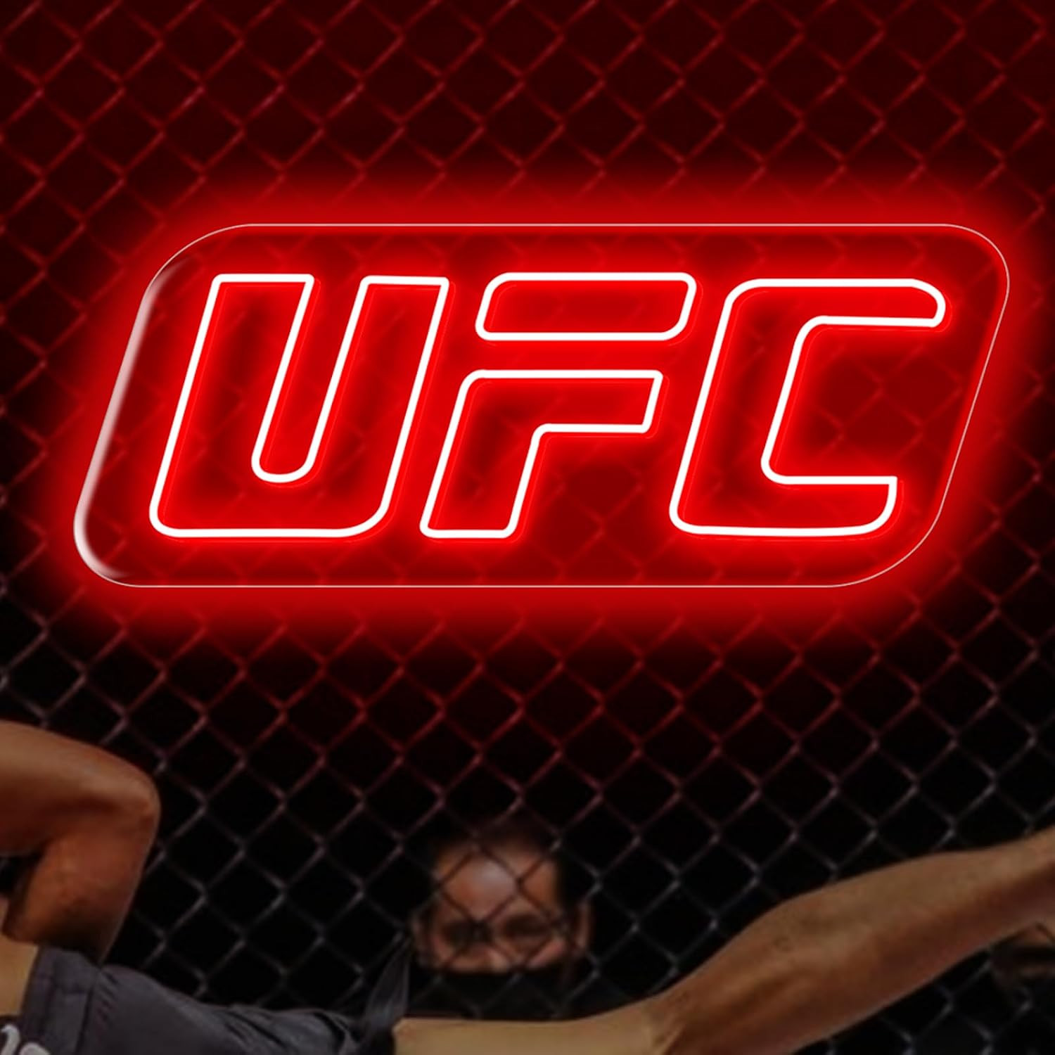 Fighting Themed Neon Sign, Led Wall Light, Fight Night Logo Light up Sign Fighting Themed Neon Sign, Led Wall Light, Fight Night Logo Light up Sign