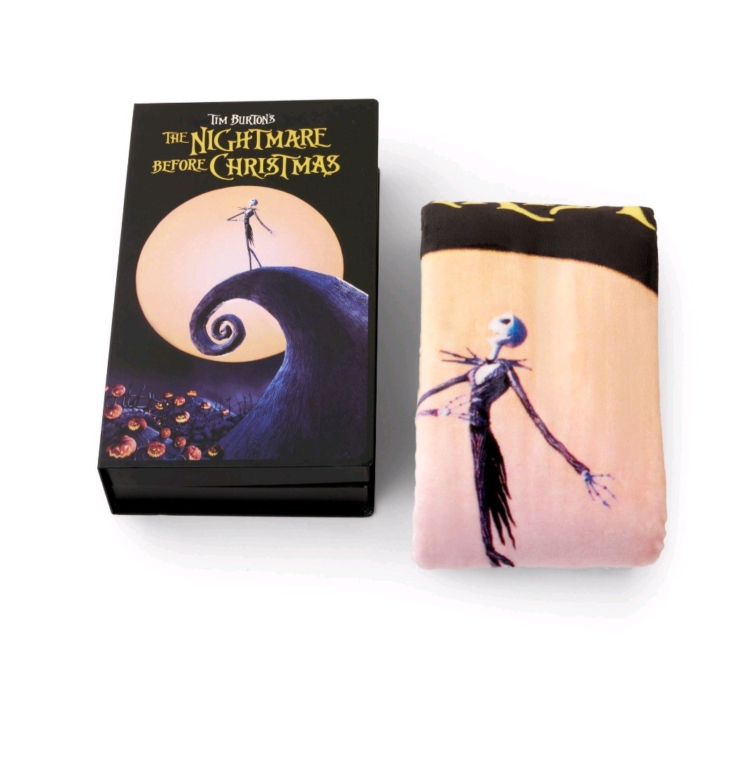 Disney Nightmare Before Christmas Classic VHS Boxed Silk Throw, 50
