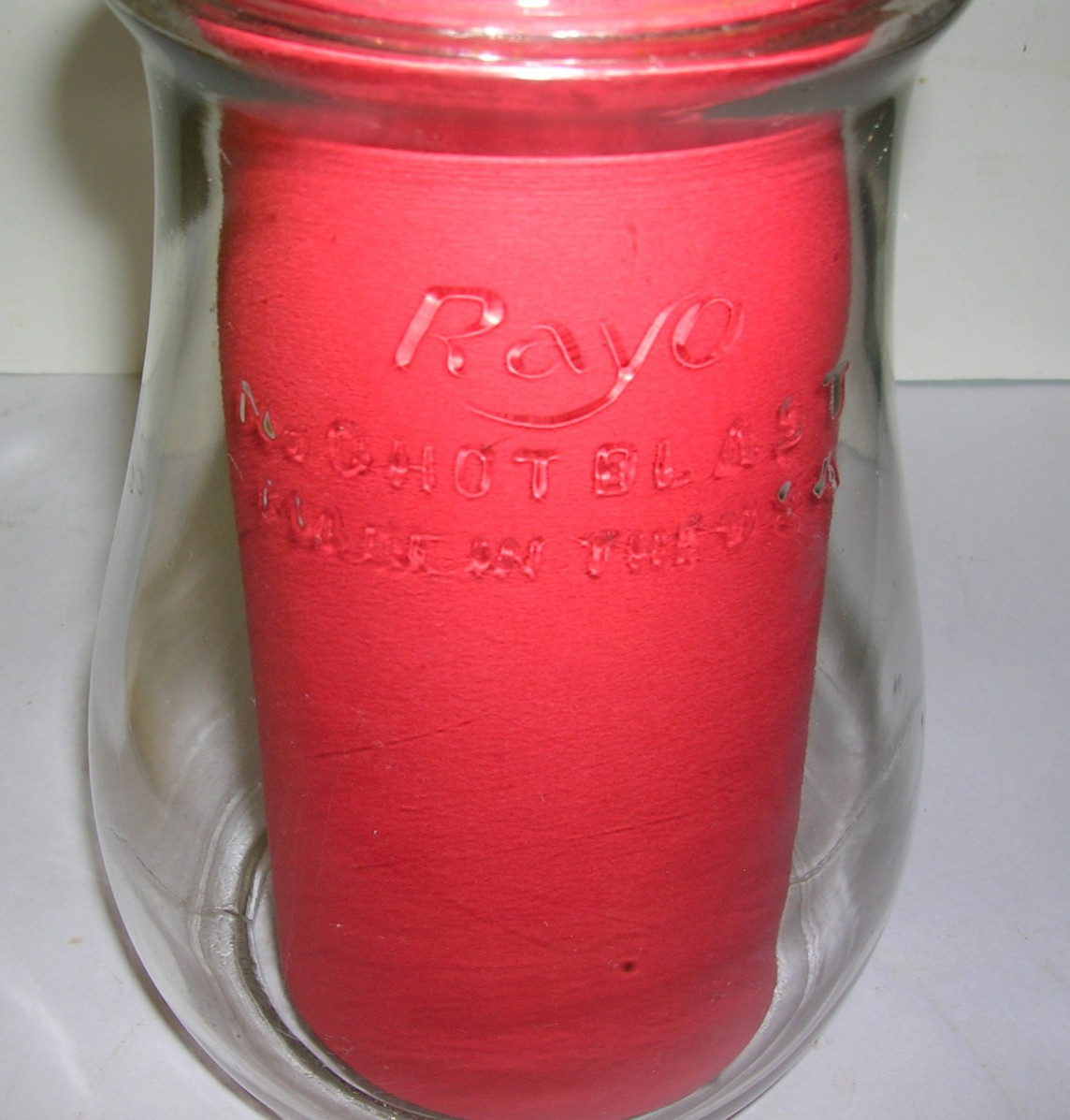 Vintage Rayo No 0 Hot Blast Clear Glass Lantern Globe Replacement Made In USA