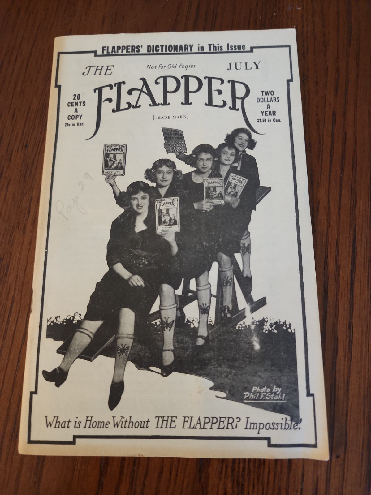 RARE 1922 The Flapper Magazine July Vol 1 No 3 Flapper's Dictionary Jazz Age