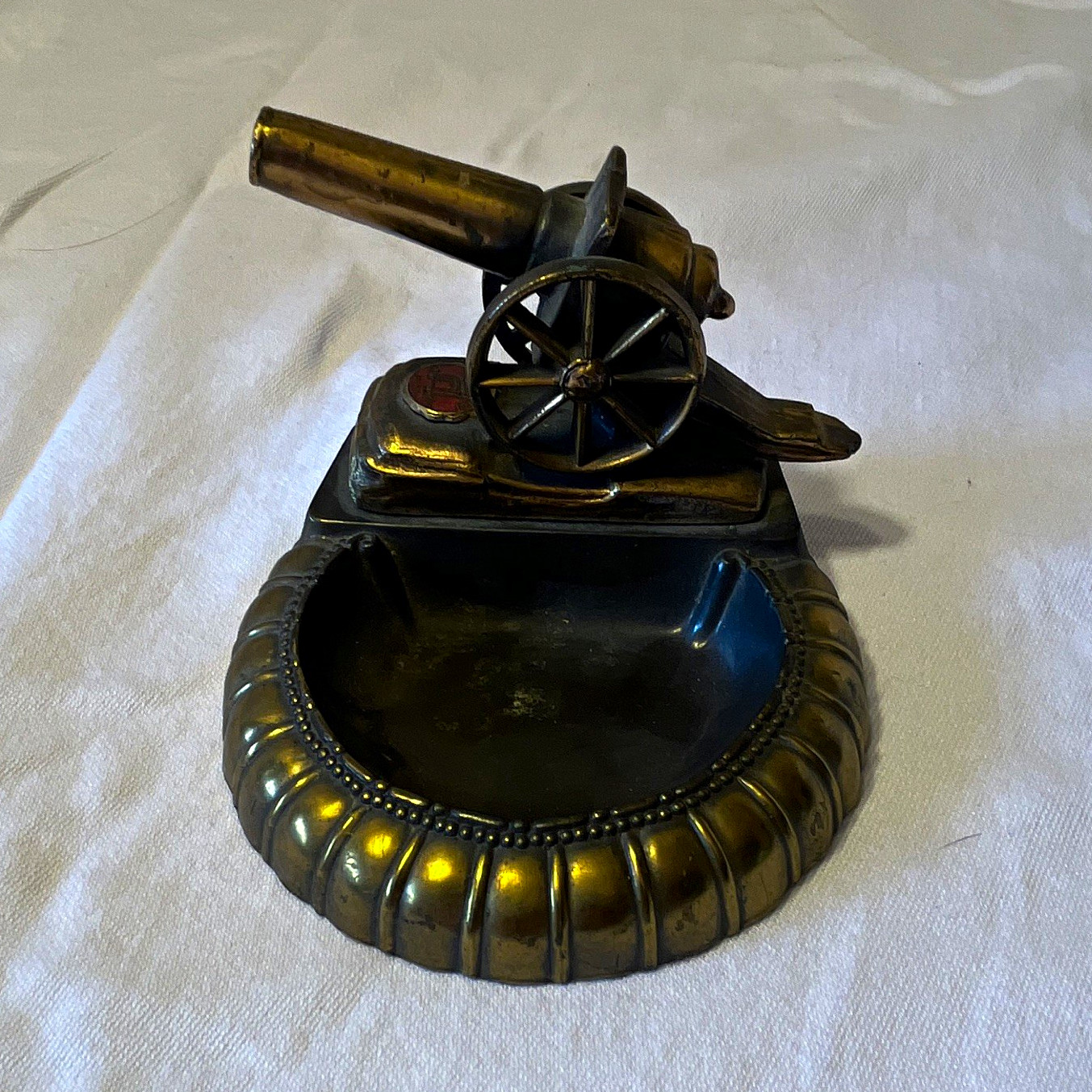 Vintage Metal Cannon Novelty Tobacco Ashtray Vicksburg, Mississippi
