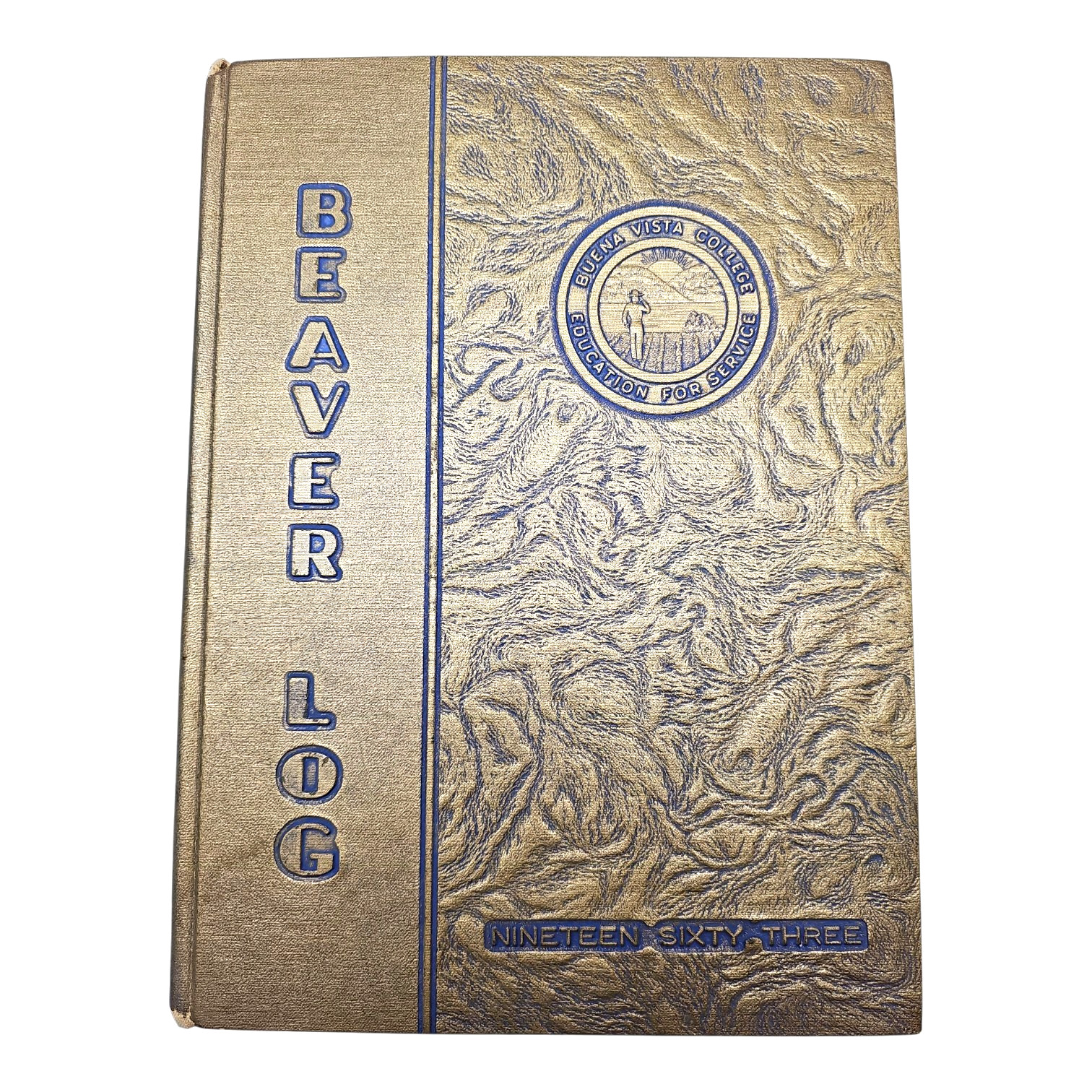 Beaver Log 1963 Buena Vista College Yearbook Storm Lake Iowa Gold Beaver Log 1963 Buena Vista College Yearbook Storm Lake Iowa Gold
