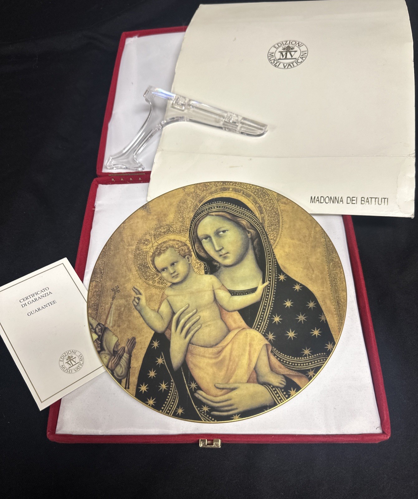 Vatican Museums Edizioni Musei Vaticani Madonna & Child Plate with Box & Sleeve