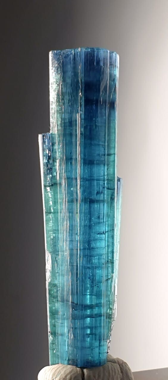 33 cts Beautiful ink blue tourmaline crystal