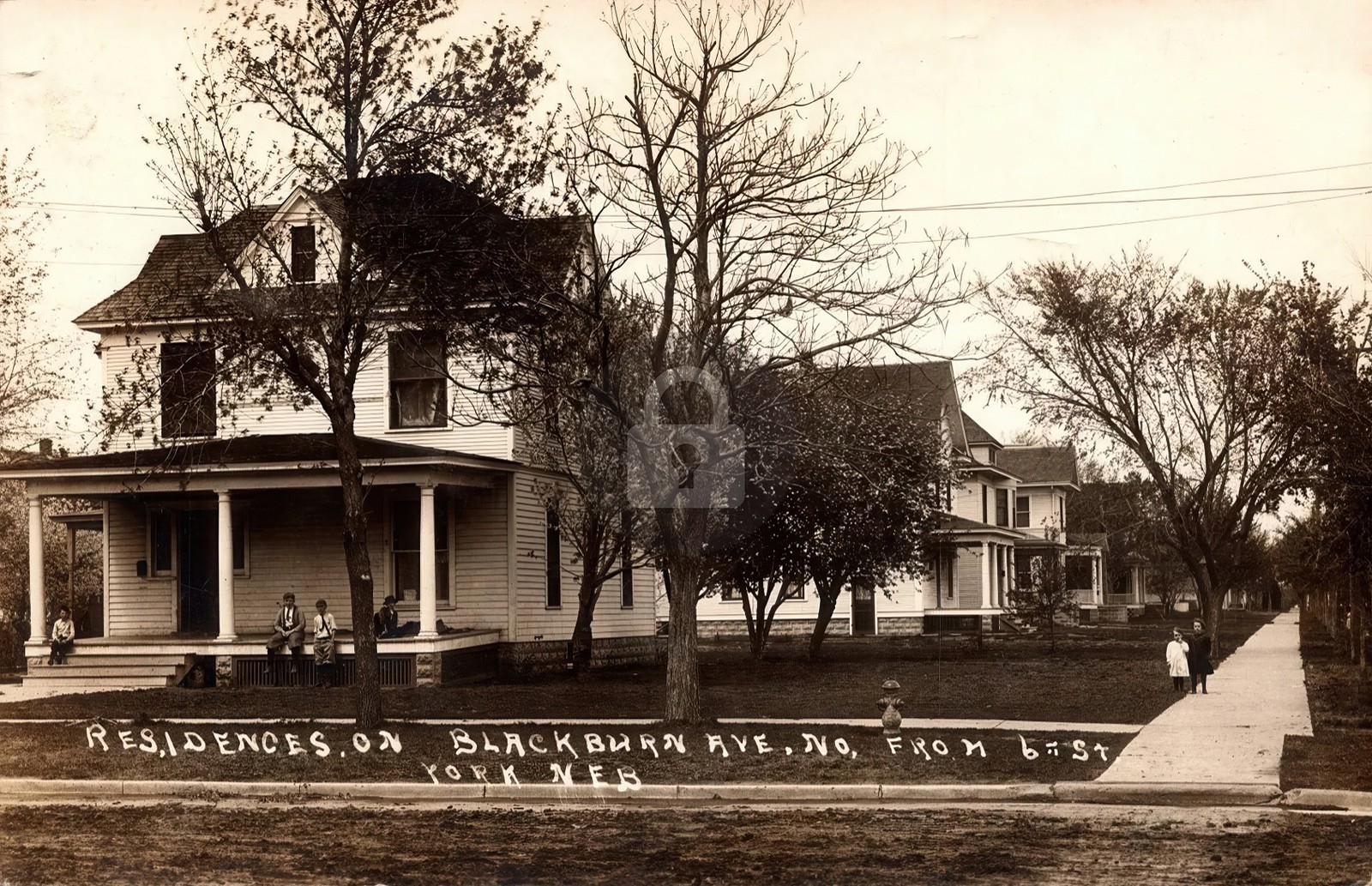 York NE Nebraska Residences on Blackburn Avenue 1913 RPPC Photo Postcard COPY York NE Nebraska Residences on Blackburn Avenue 1913 RPPC Photo Postcard COPY