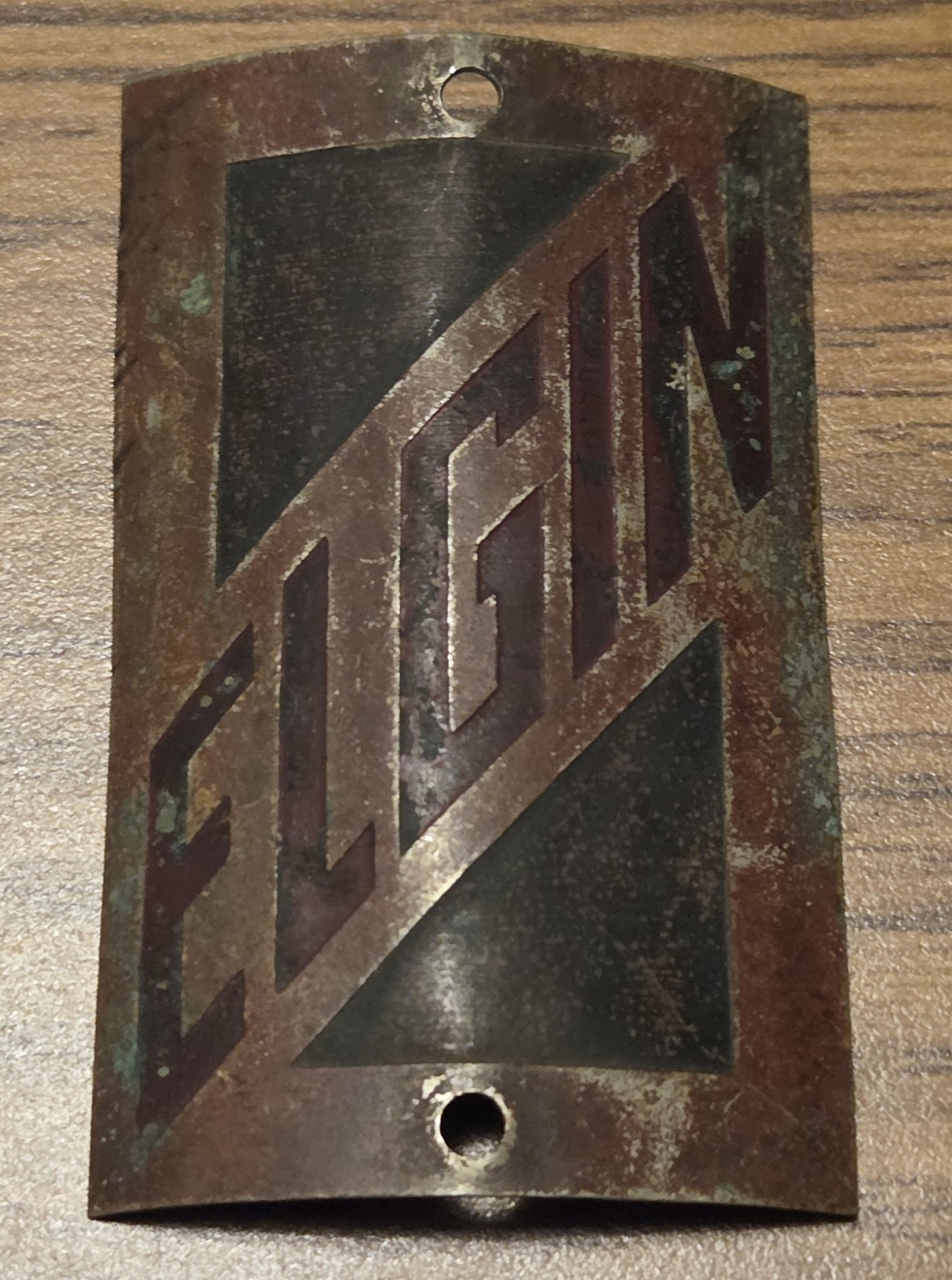 Vintage ELGIN Bicycle Bike Badge Original Metal Label Collectible Vintage ELGIN Bicycle Bike Badge Original Metal Label Collectible