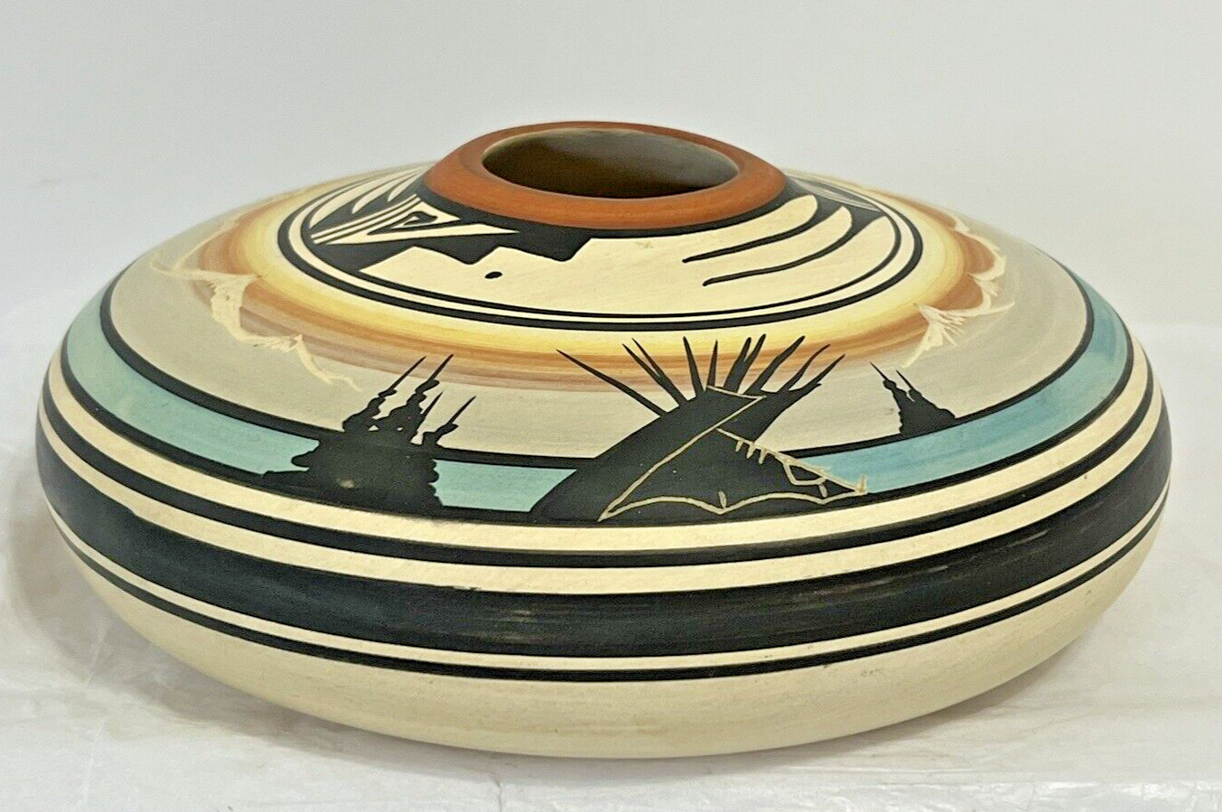 NAVAJO SEED POT/VASE/PLANTER CEDAR MESA HANDCRAFTED NATIVE AMERICAN SIGNED VTG NAVAJO SEED POT/VASE/PLANTER CEDAR MESA HANDCRAFTED NATIVE AMERICAN SIGNED VTG
