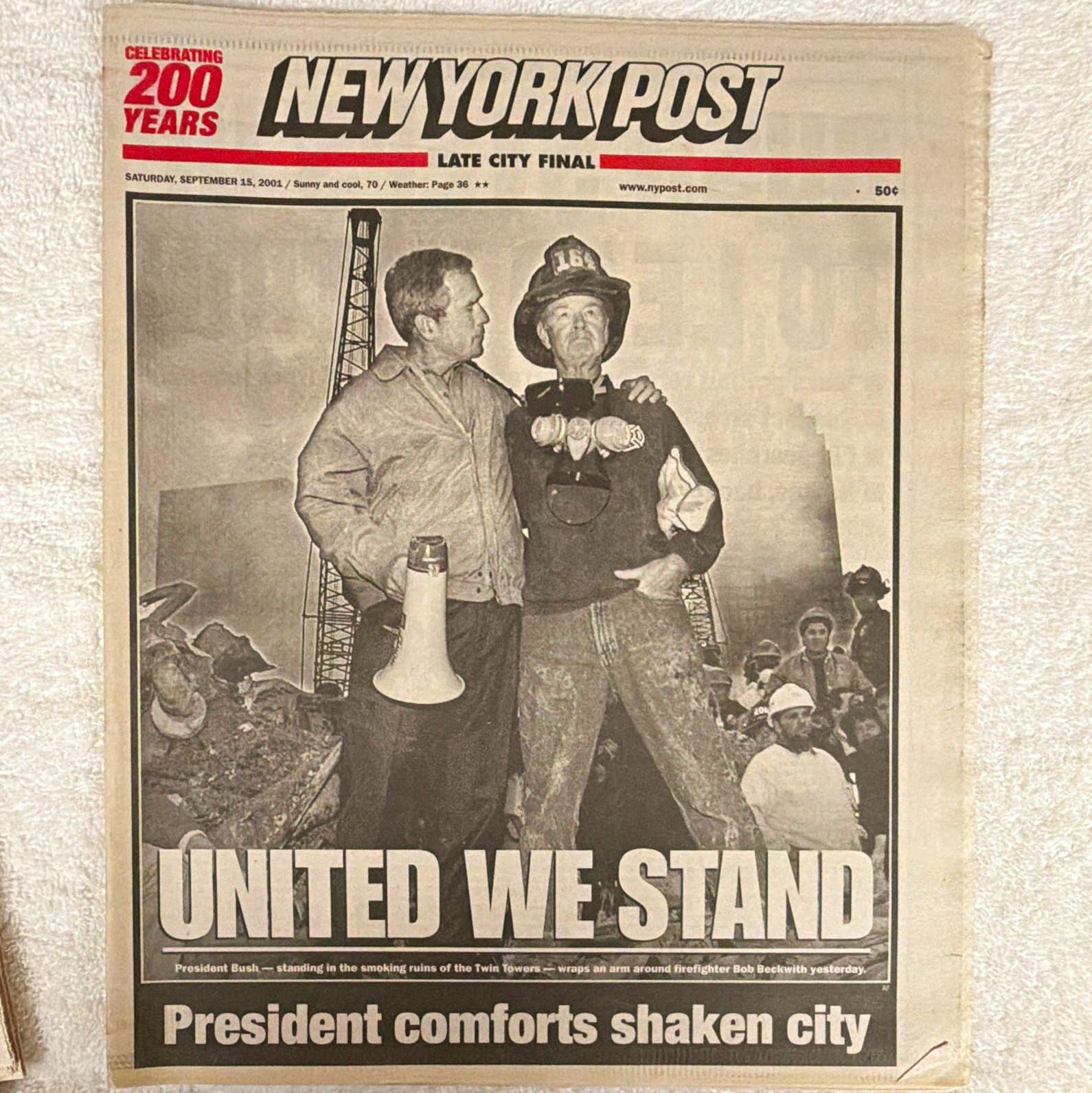 New York Post Newspaper Lot (2 Issues) \