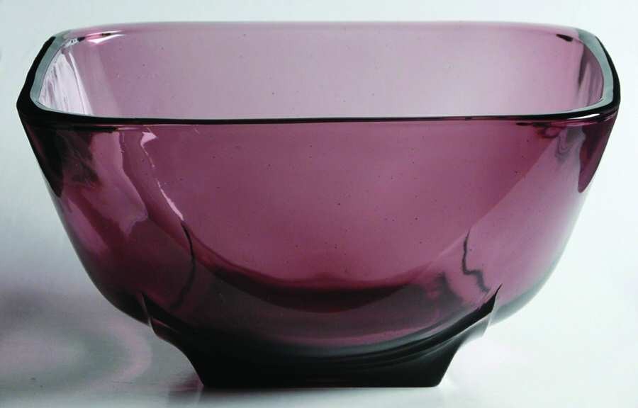 Hazel-Atlas Moroccan Amethyst Square Bowl 5
