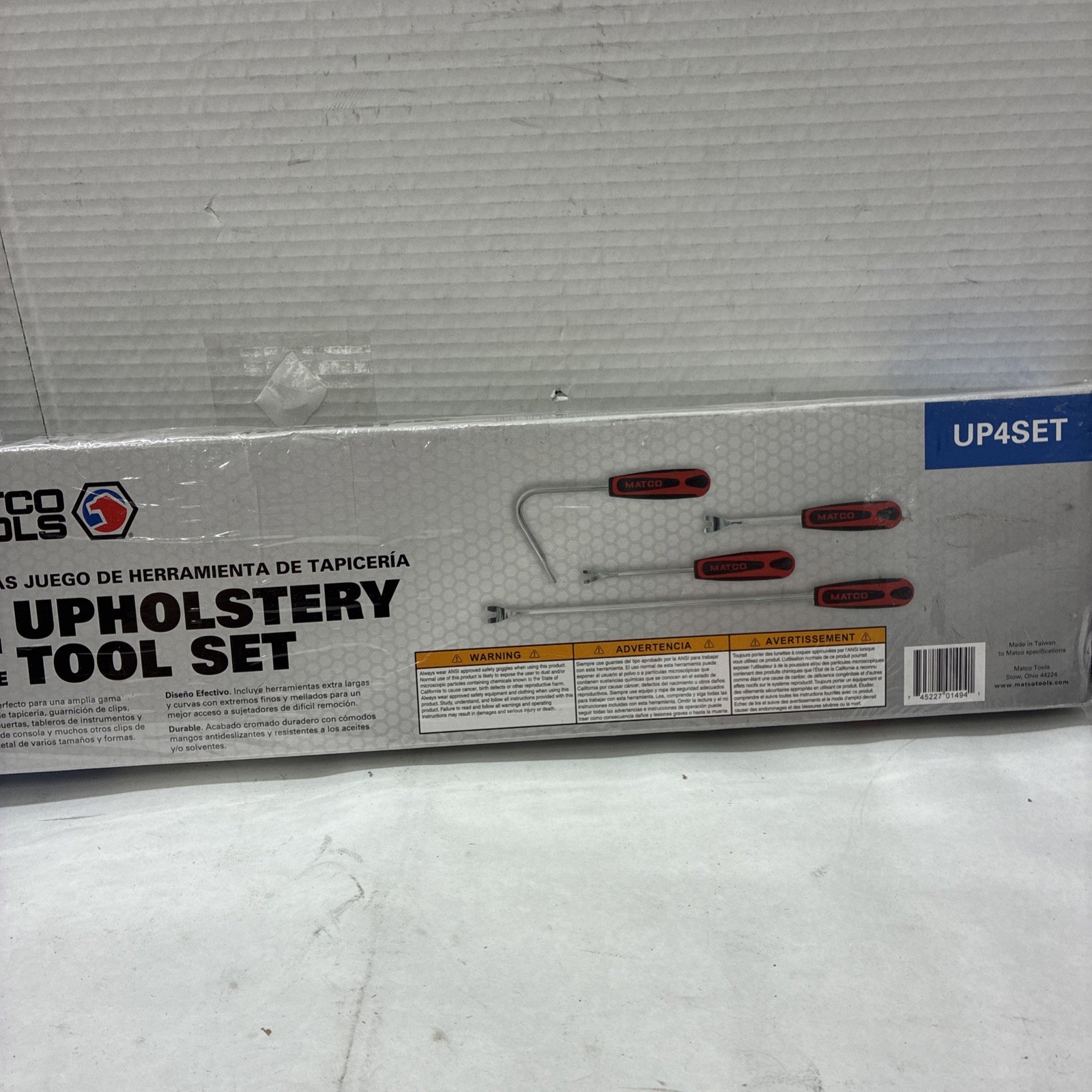 NEW Matco Tools 4-Piece Upholstery Tool Set - UP4SET - UPSETP