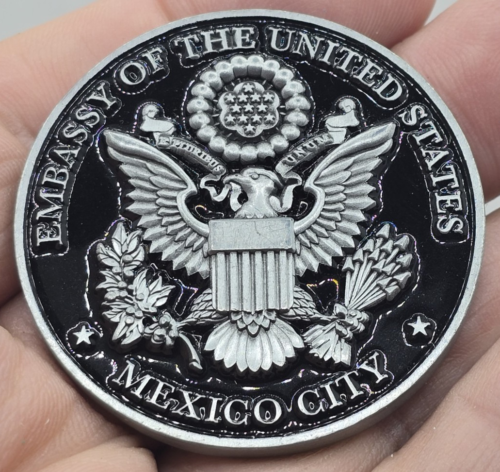 Super Rare  Embassy of the United States in Mexico City Challenge Coin