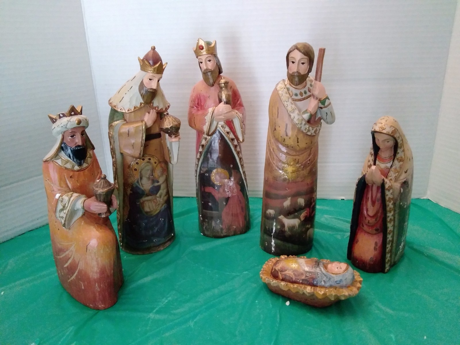 Roman Old World Master Works Nativity Set 6 Pc 9.5” Scale Complete w/ Box