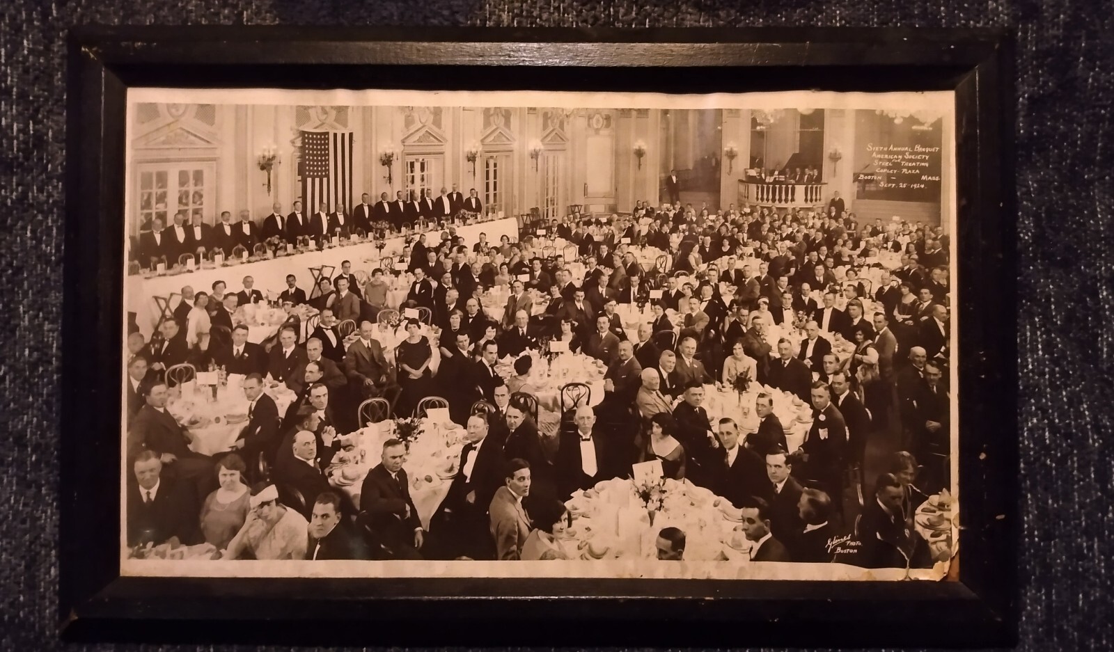 Sept 25 1924 American Society For Steel Treating  Sixth Annual Copley Boston  