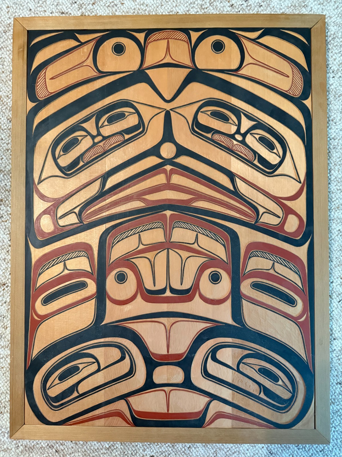 Northwest Coast Artist\'s Wood Carving Northwest Coast Artist\'s Wood Carving
