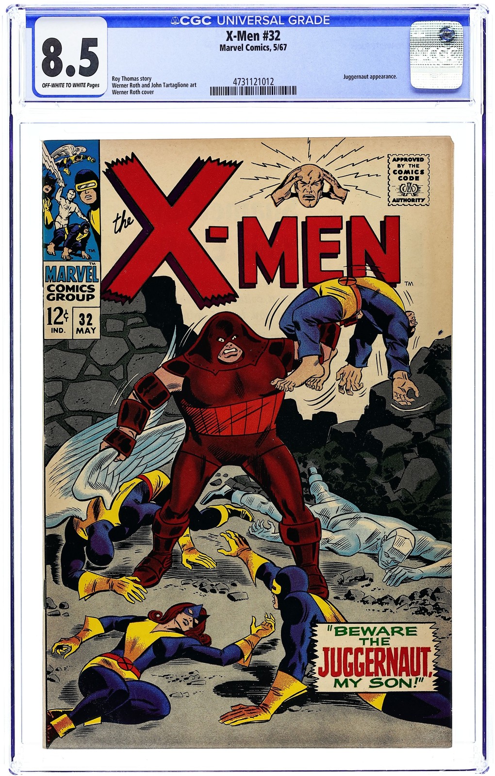 Uncanny X-Men #32 CGC 8.5 1967 4731121012