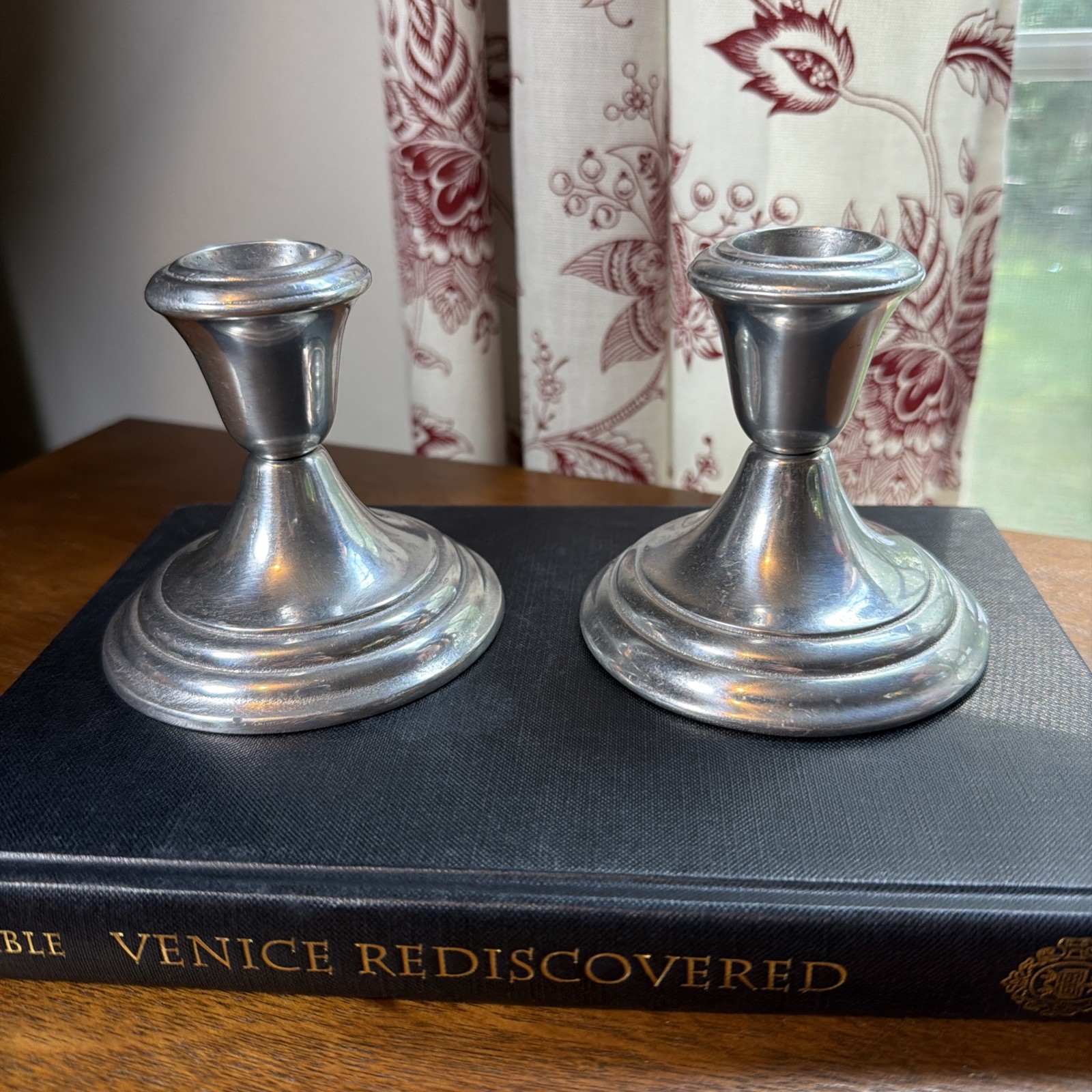 Vintage Wilton Mount Joy Pewter Candlestick Holders Vintage Wilton Mount Joy Pewter Candlestick Holders