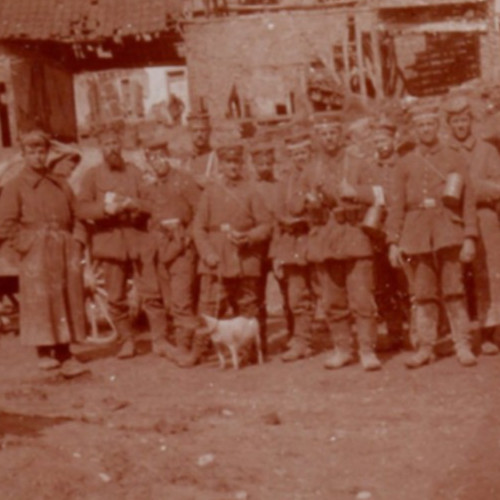 WWI German Soldiers With Dog RPPC Real Photo Postcard WWI German Soldiers With Dog RPPC Real Photo Postcard